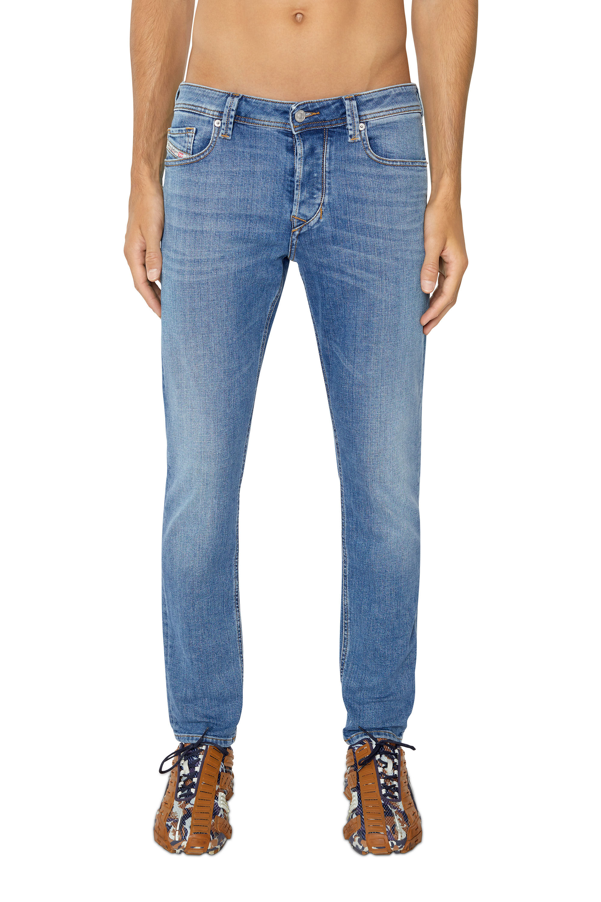 Diesel - Male's Tapered Jeans 1986 Larkee-Beex 009ZR, ミディアムブルー - 3