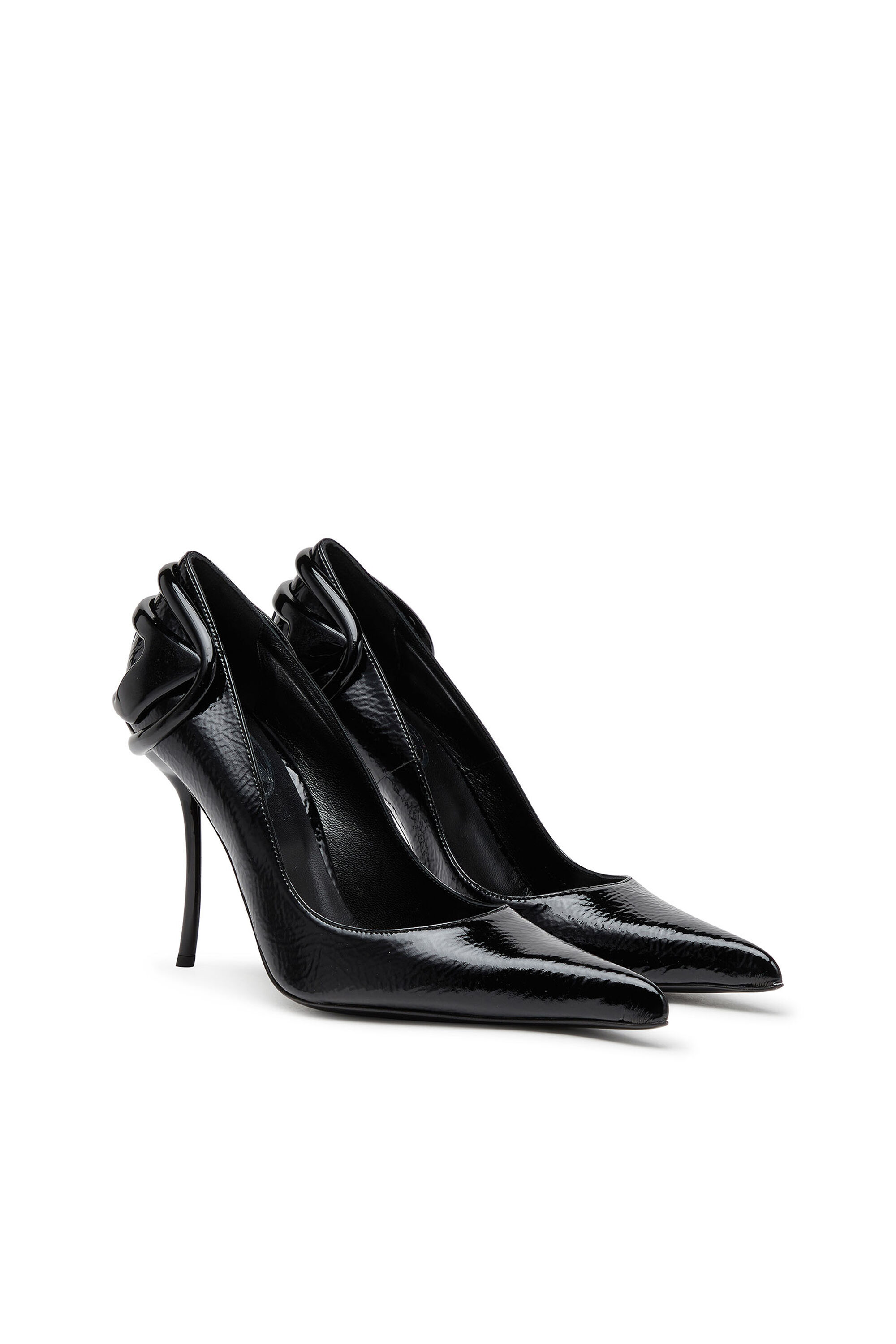 ●日本正規品● D-TEN&HALF heel curved with pumps D-Ten&Half-Glossy P 靴