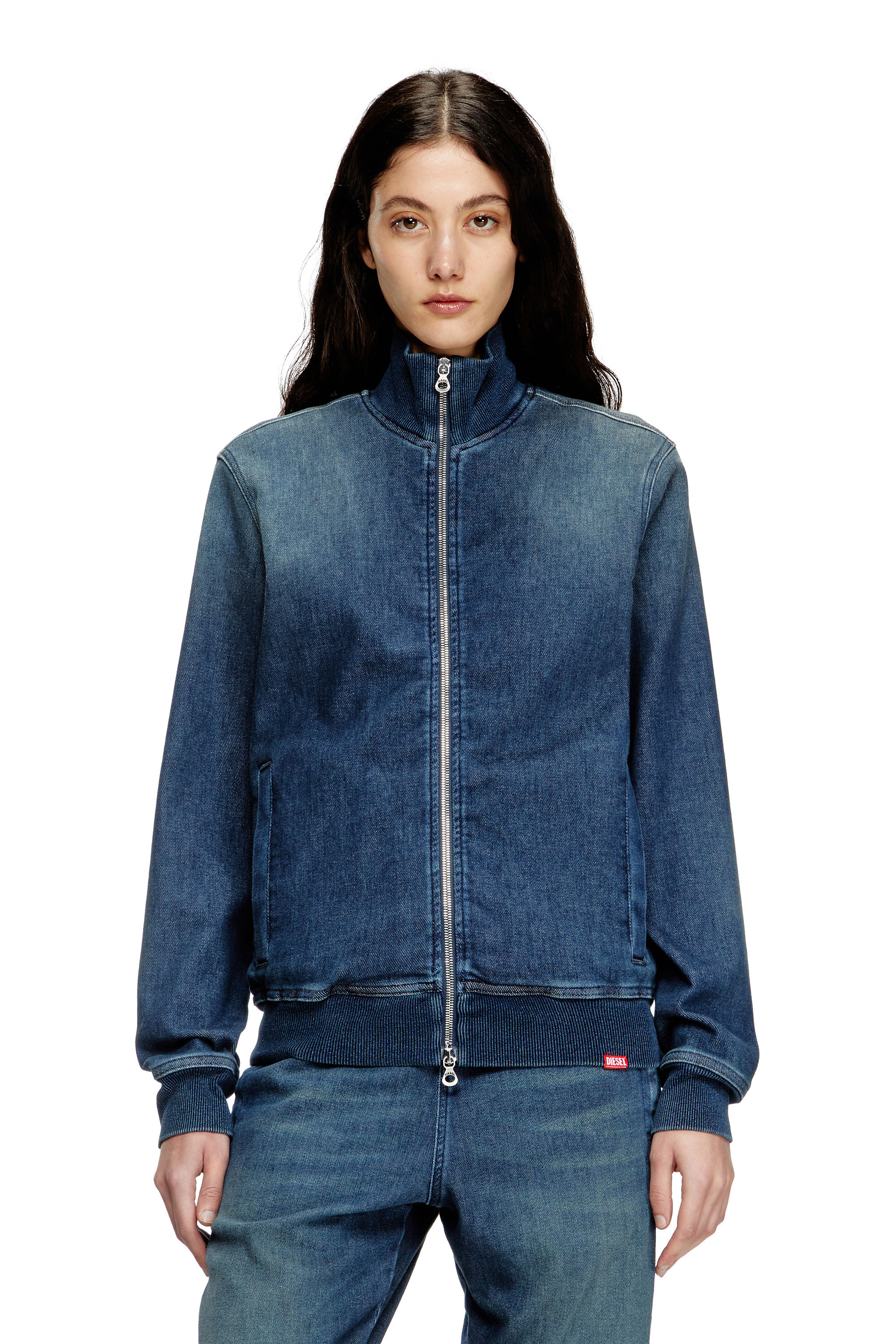 国内初の直営店 D-BUZYE-S TRACK Denim｜ブルー Track in sweater Zip-up トップス