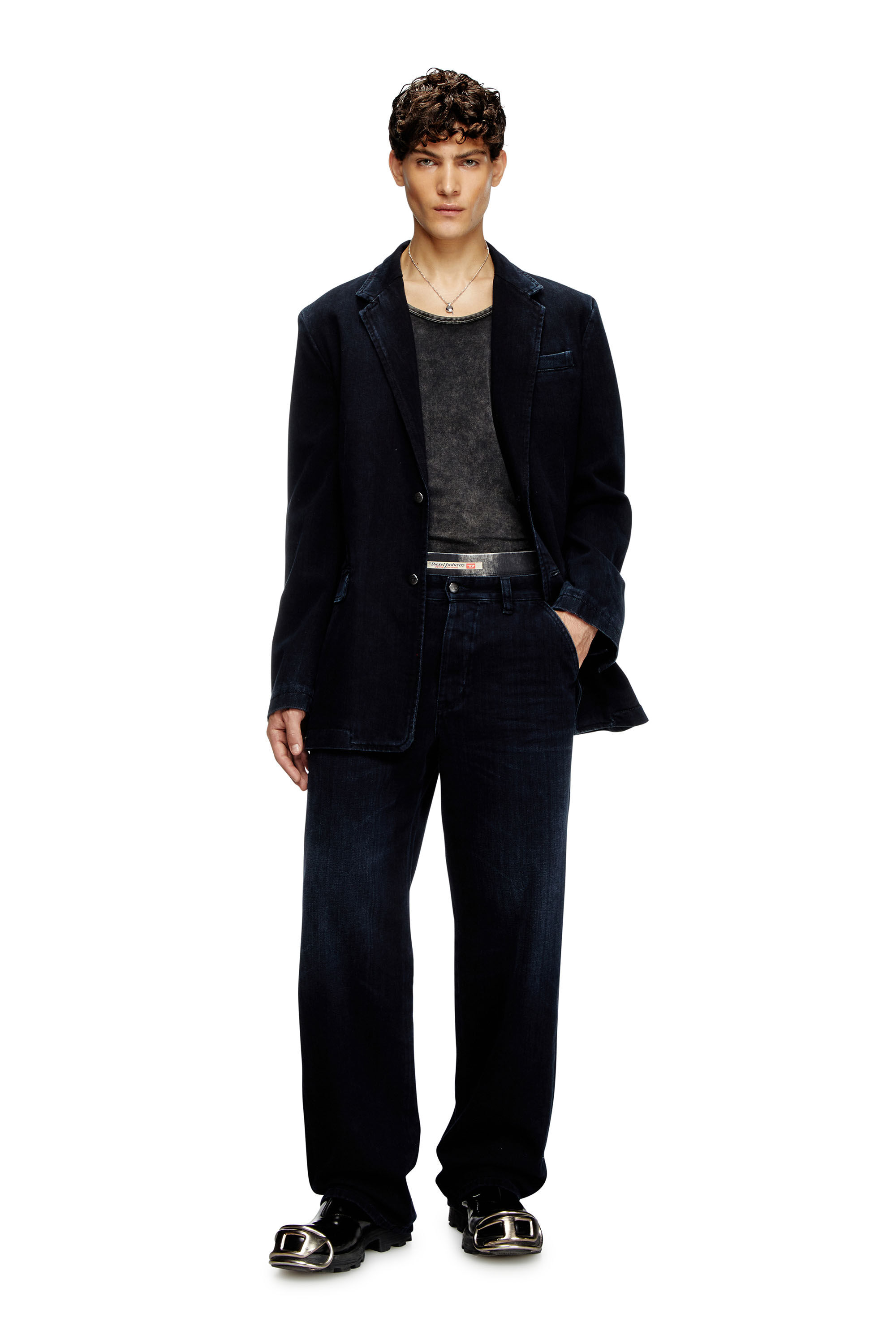 Diesel - Unisex's Regular Jeans D-Phant-chino 09L54, ダークブルー - 1