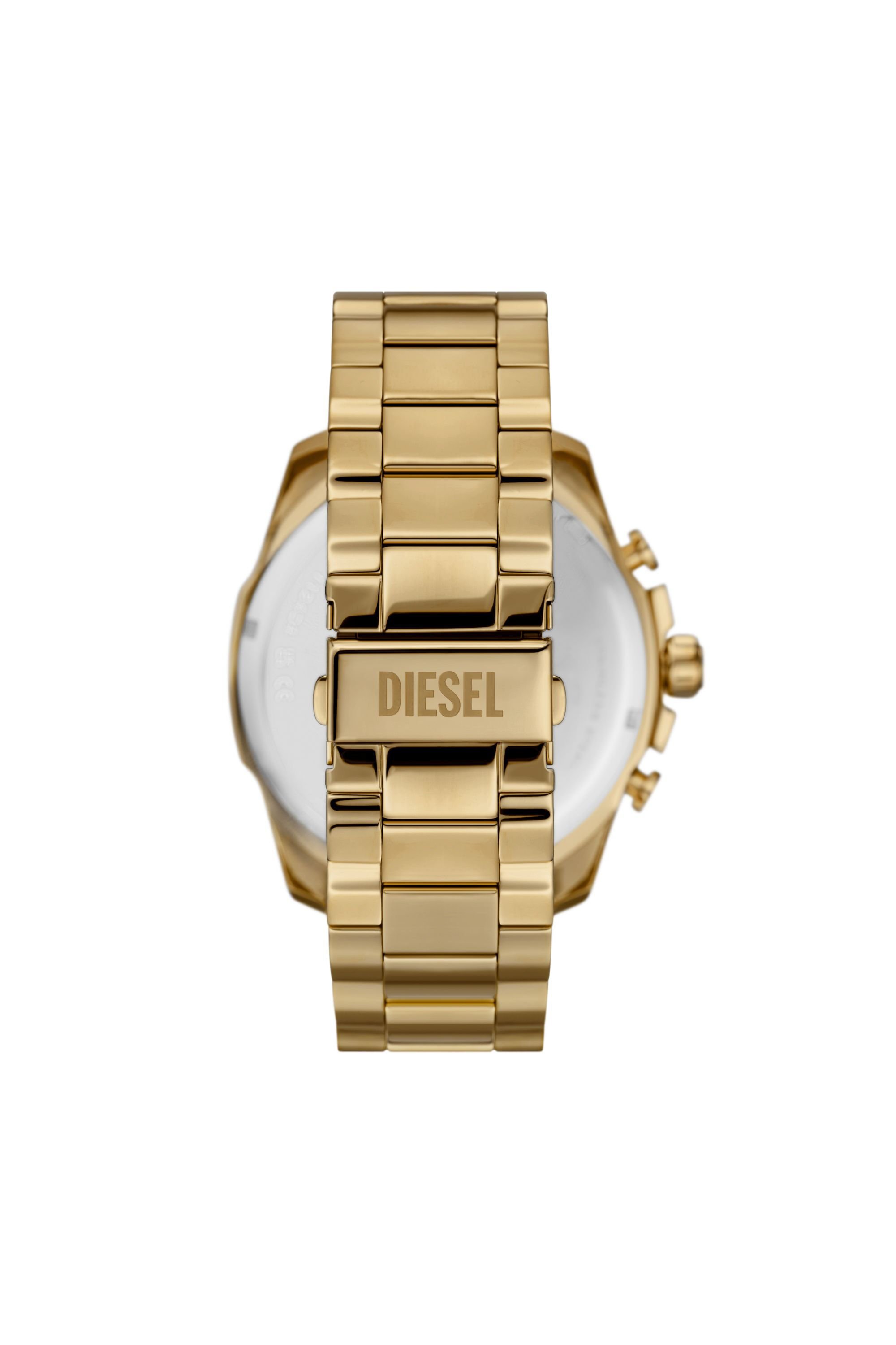 Diesel - DZ4662, Male's Mega Chief chronograph gold-tone stainless steel watch in ゴールド - 2