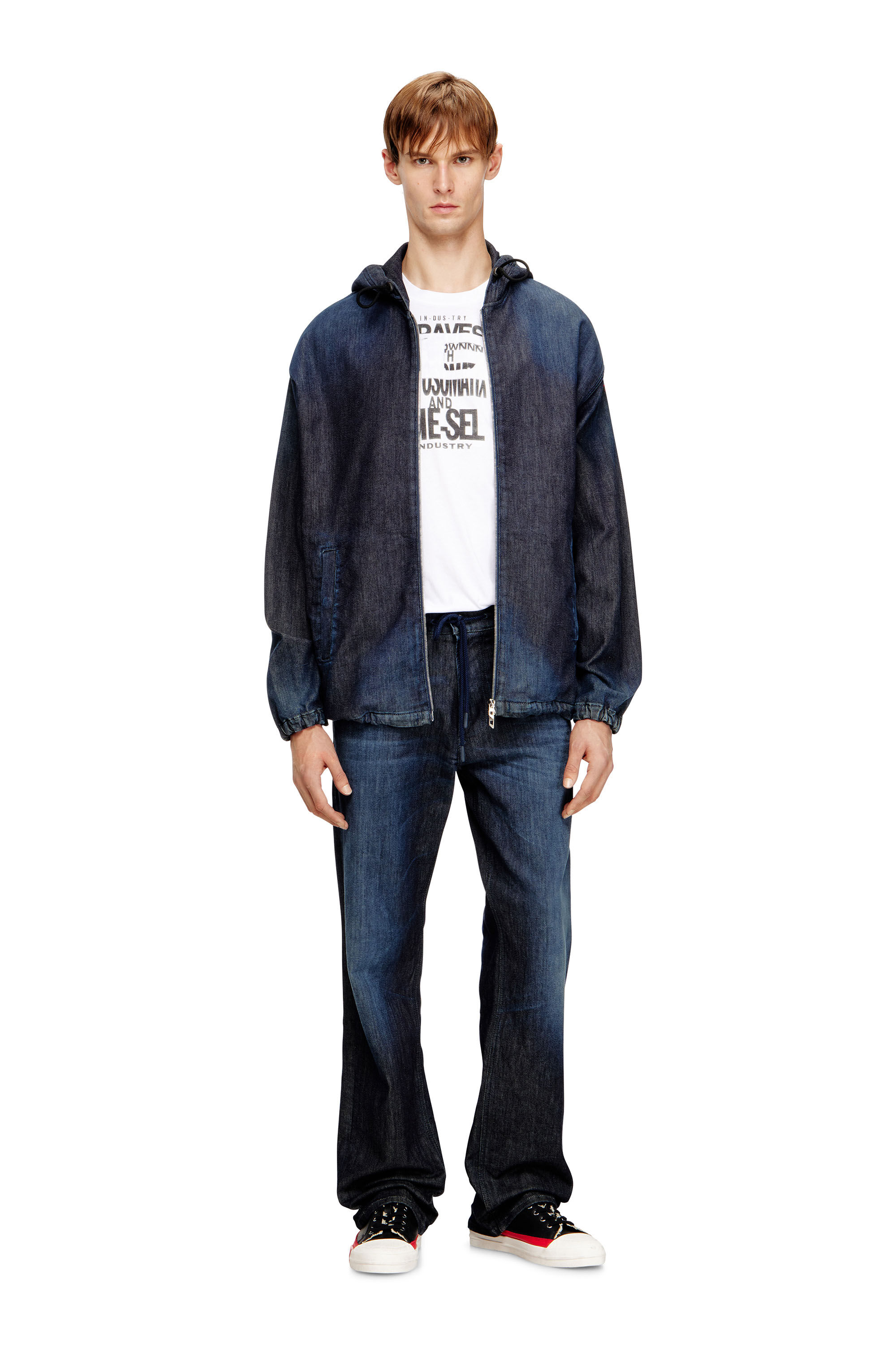 Diesel - T-ADJUST-V9, Male's Tシャツ in ホワイト - 1