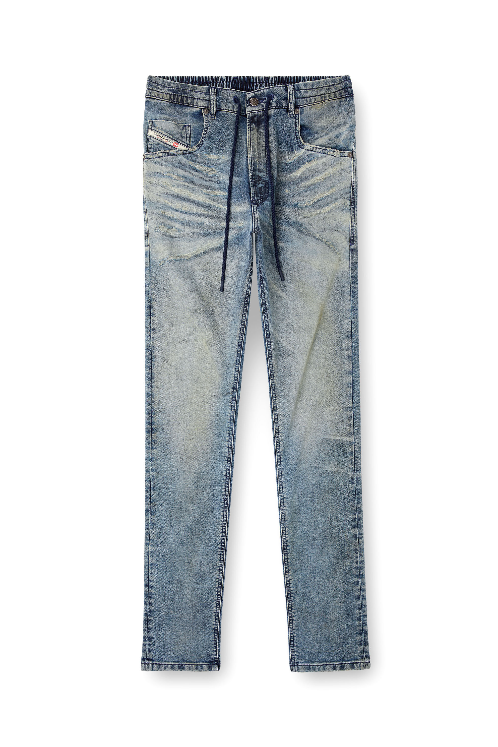 Diesel - Male's Regular 2032 D-Krooley Joggjeans® 09M37, ミディアムブルー - 2