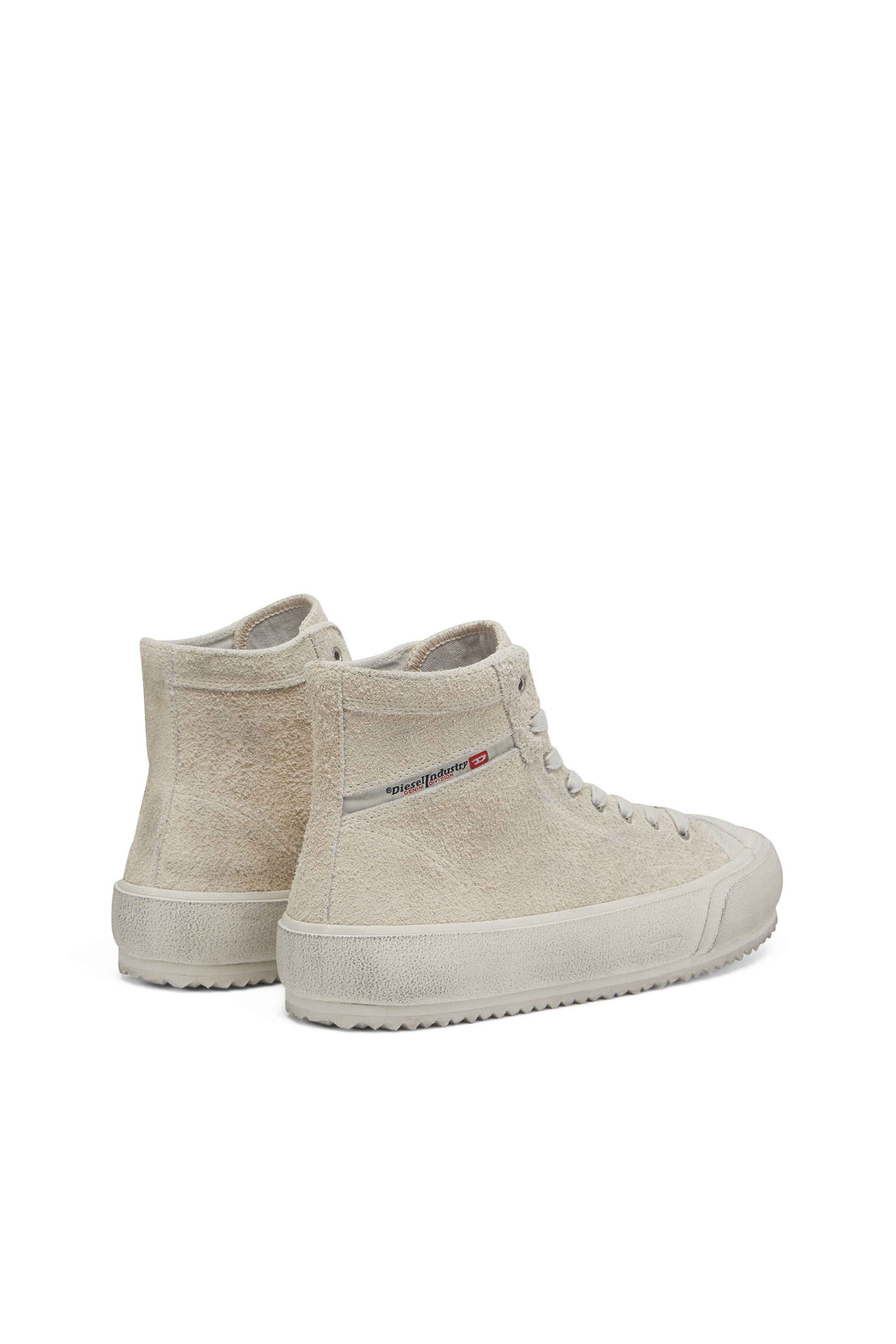 Diesel - S-PRINCIPIA MID X, Male's カウレザー スウェード ミッドカット スニーカー - S-Principia Mid X in ホワイト - 3