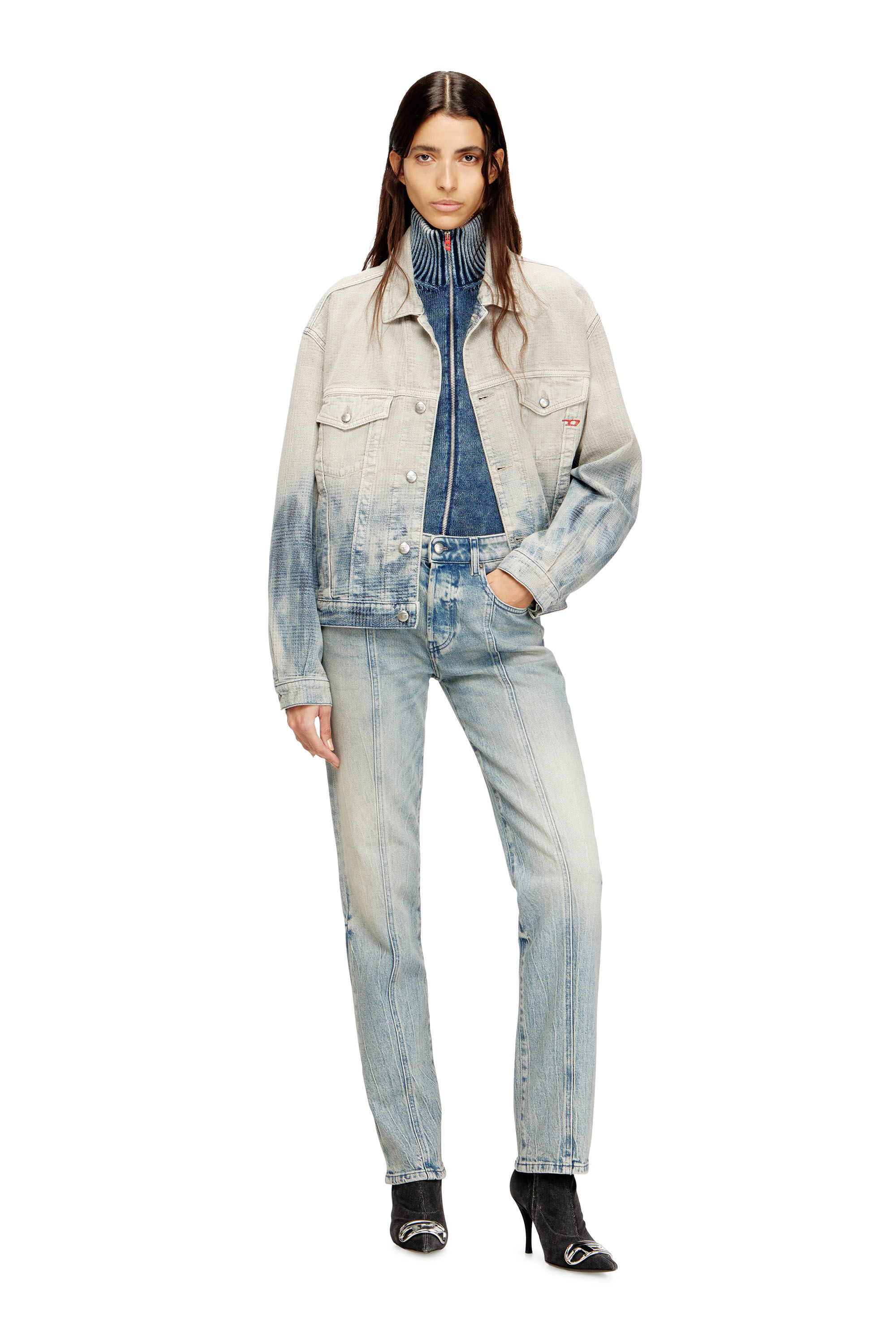 Diesel - Female's Regular Jeans 1989 D-Mine 09N55, ライトブルー - 1