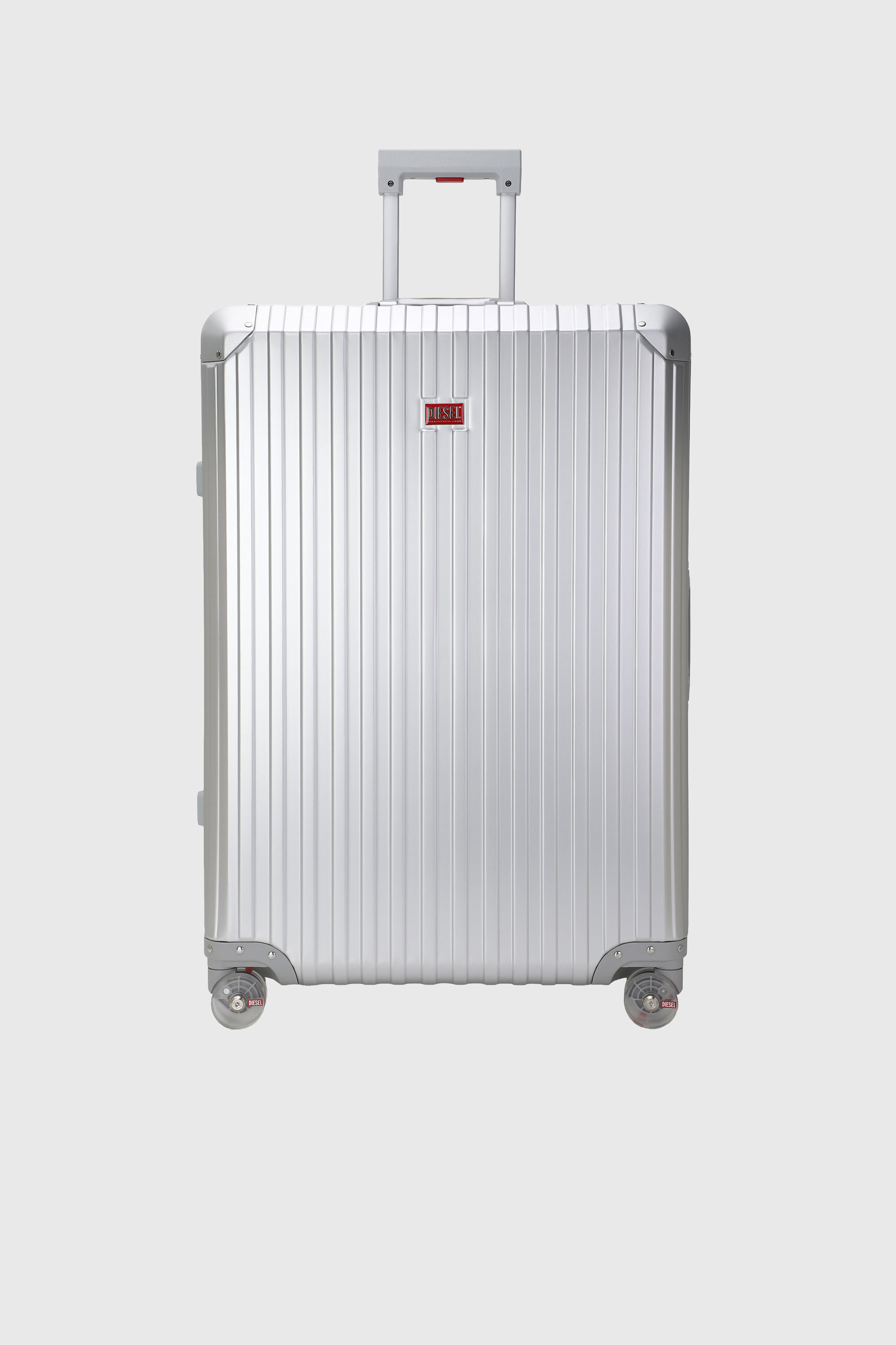 Diesel - DIESEL ALUMINUM TROLLEY- DSL002, Unisex's Aluminum suitcase size L in シルバー - 1