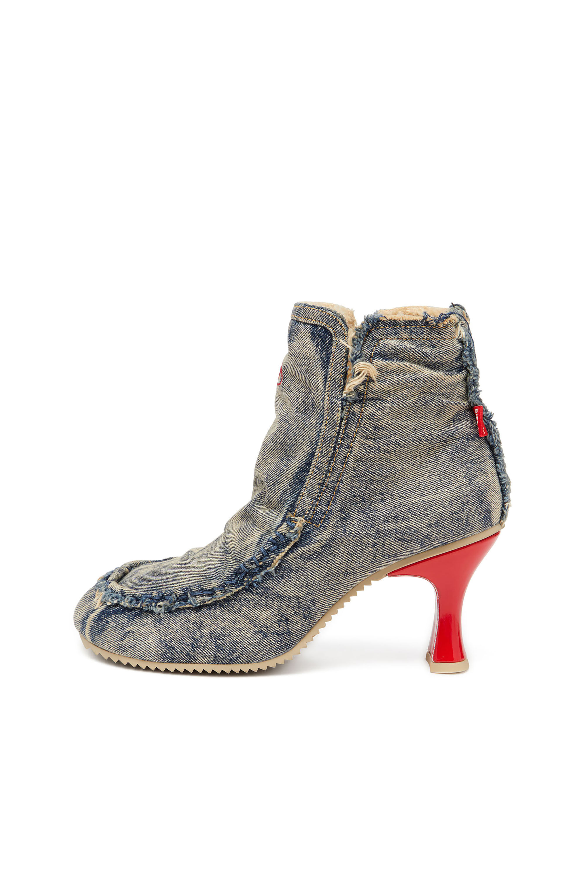 Diesel - D-WOODSTOCK HEEL AB, Female's アンクルブーツ in ブルー - 8