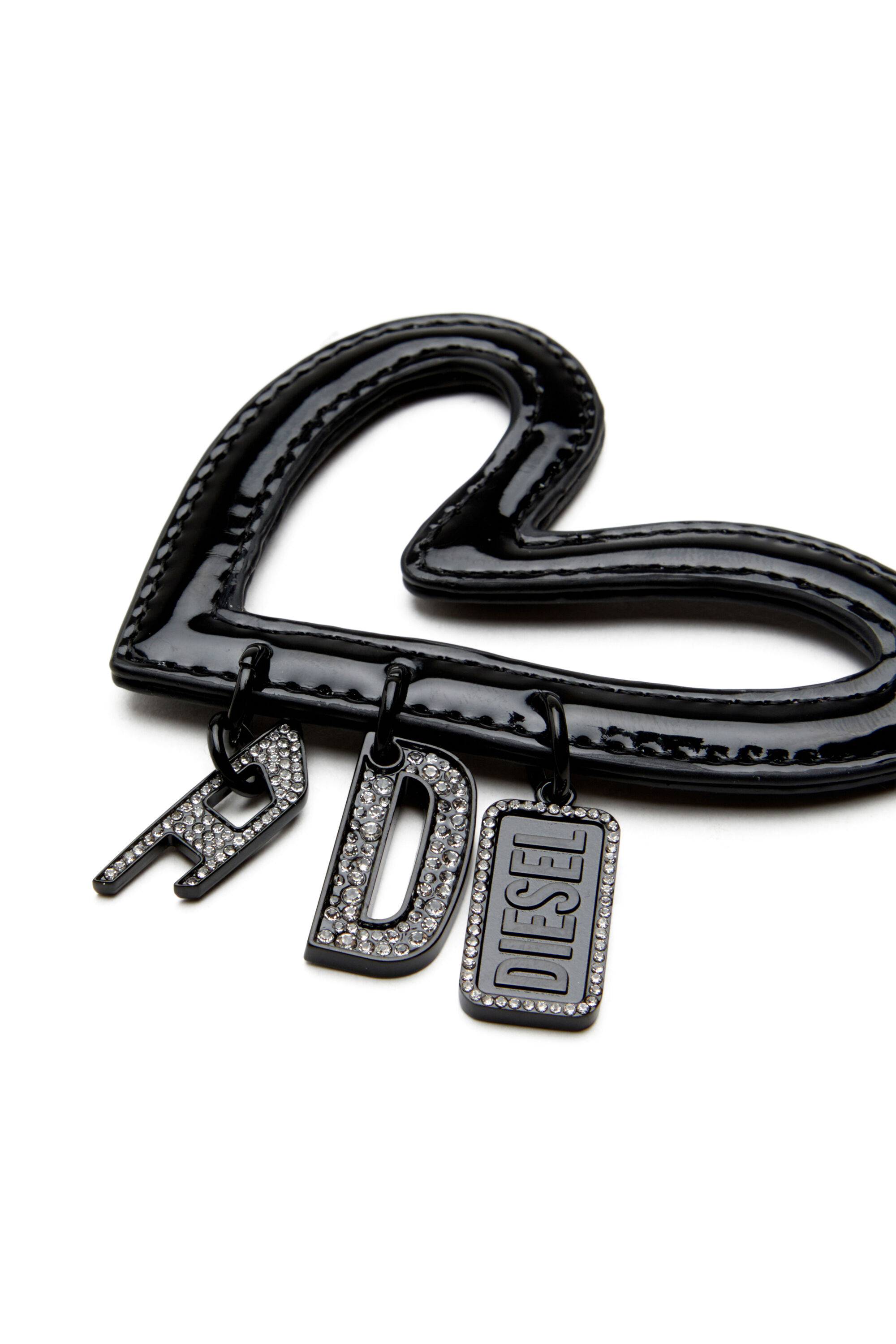 Diesel - MULTI II, Female's Heart charm with glossy finish in ブラック - 3