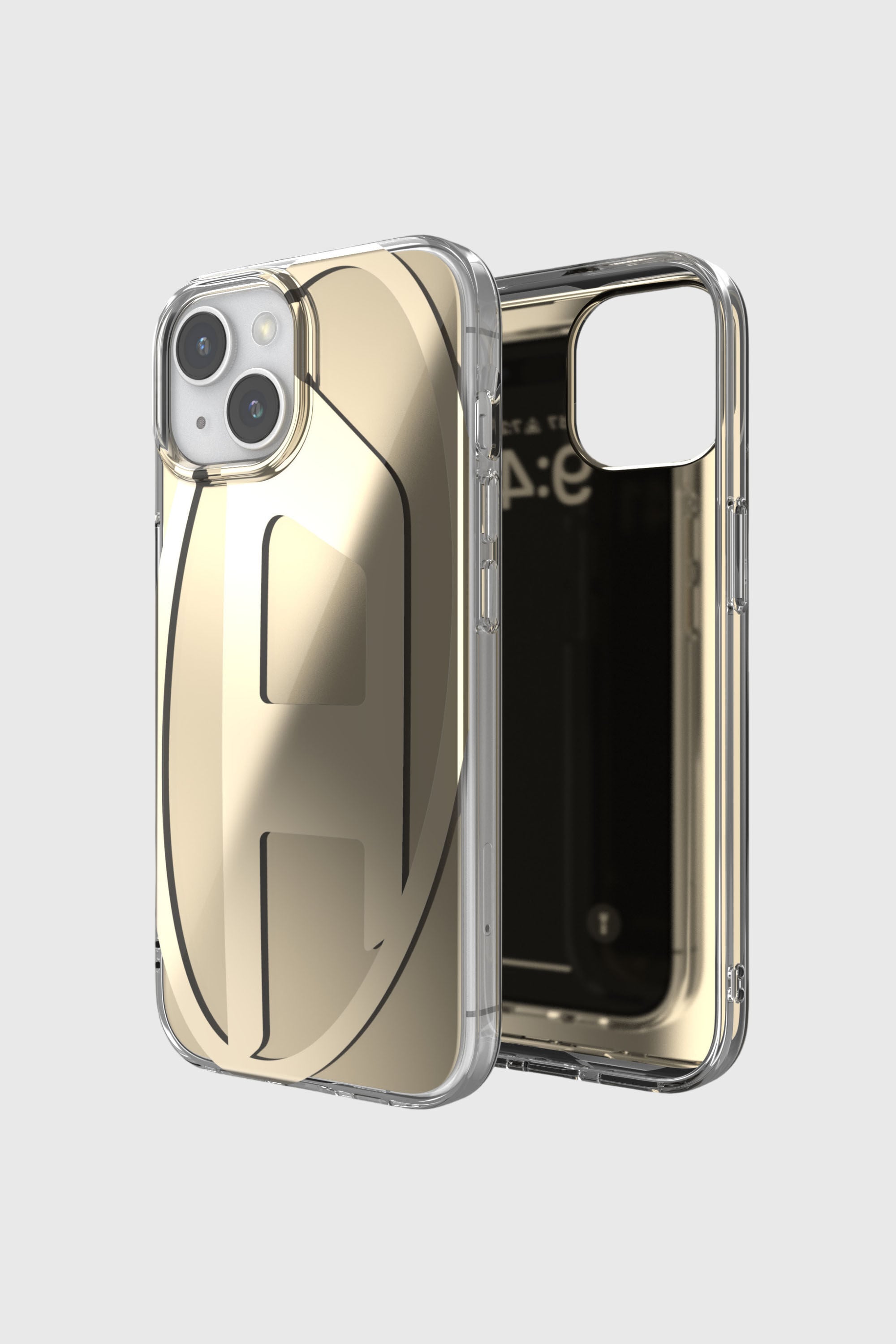 Diesel - 54088 MOULDED CASE, Unisex's iPhone 15 クリアケース in ゴールド - 1