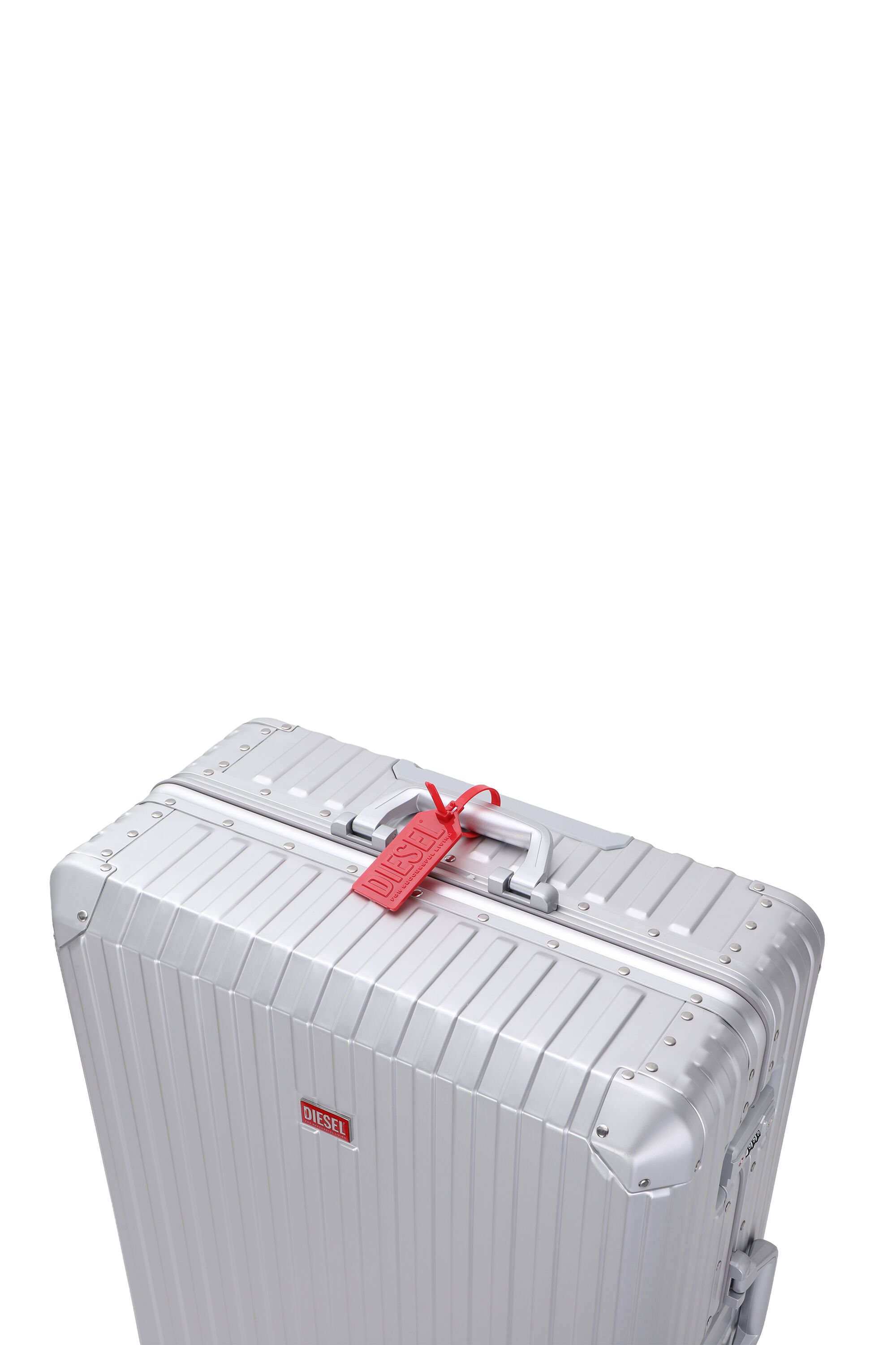 Diesel - DIESEL ALUMINUM TROLLEY- DSL002, Unisex's Aluminum Carry-On Luggage 28" in シルバー - 6