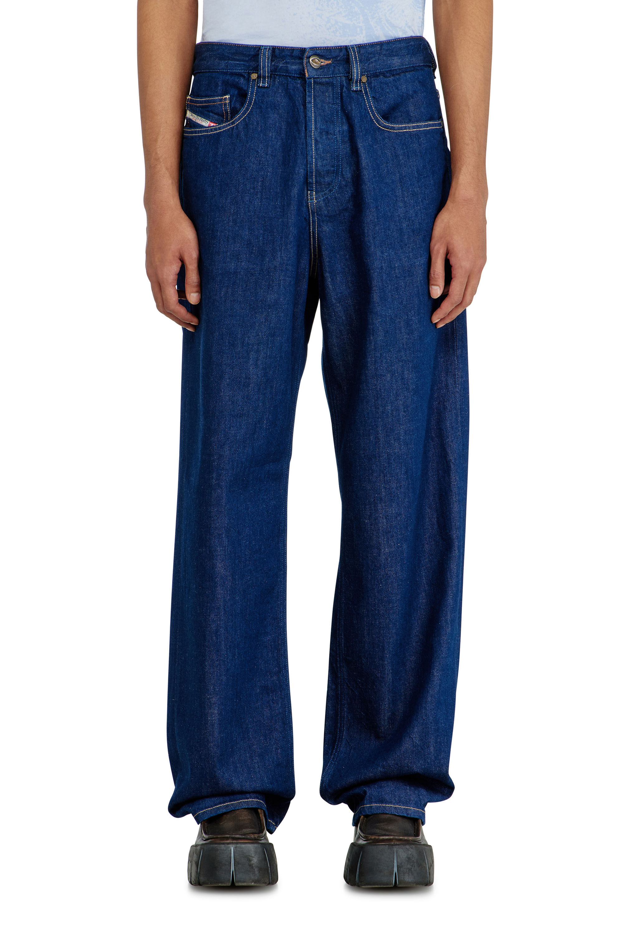 Diesel - Male's Relaxed Jeans 2001 D-Macro 09Q09, ダークブルー - 5