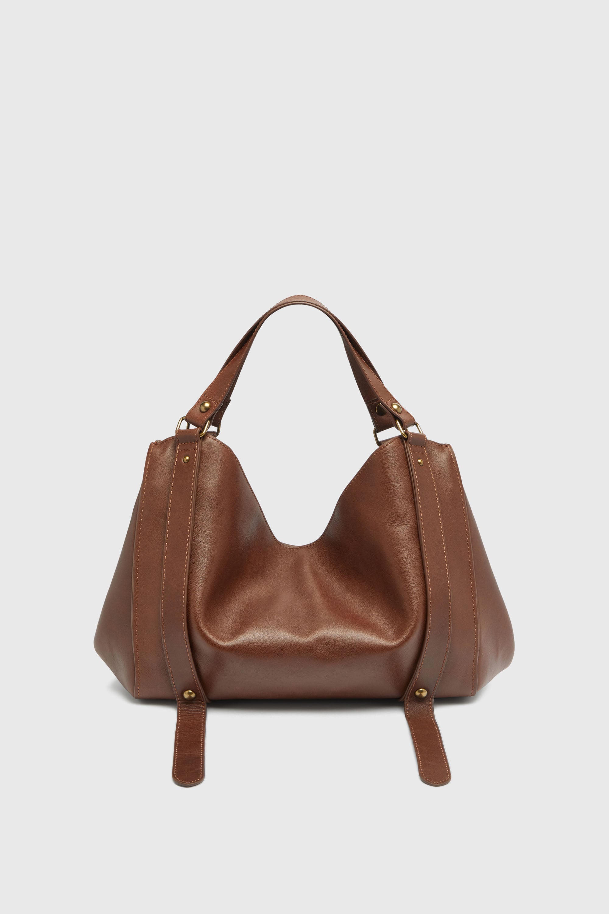 Diesel - D-ONE TOPHANDLE M, Unisex's D-One-Medium top-handle bag in treated leather in ブラウン - 3