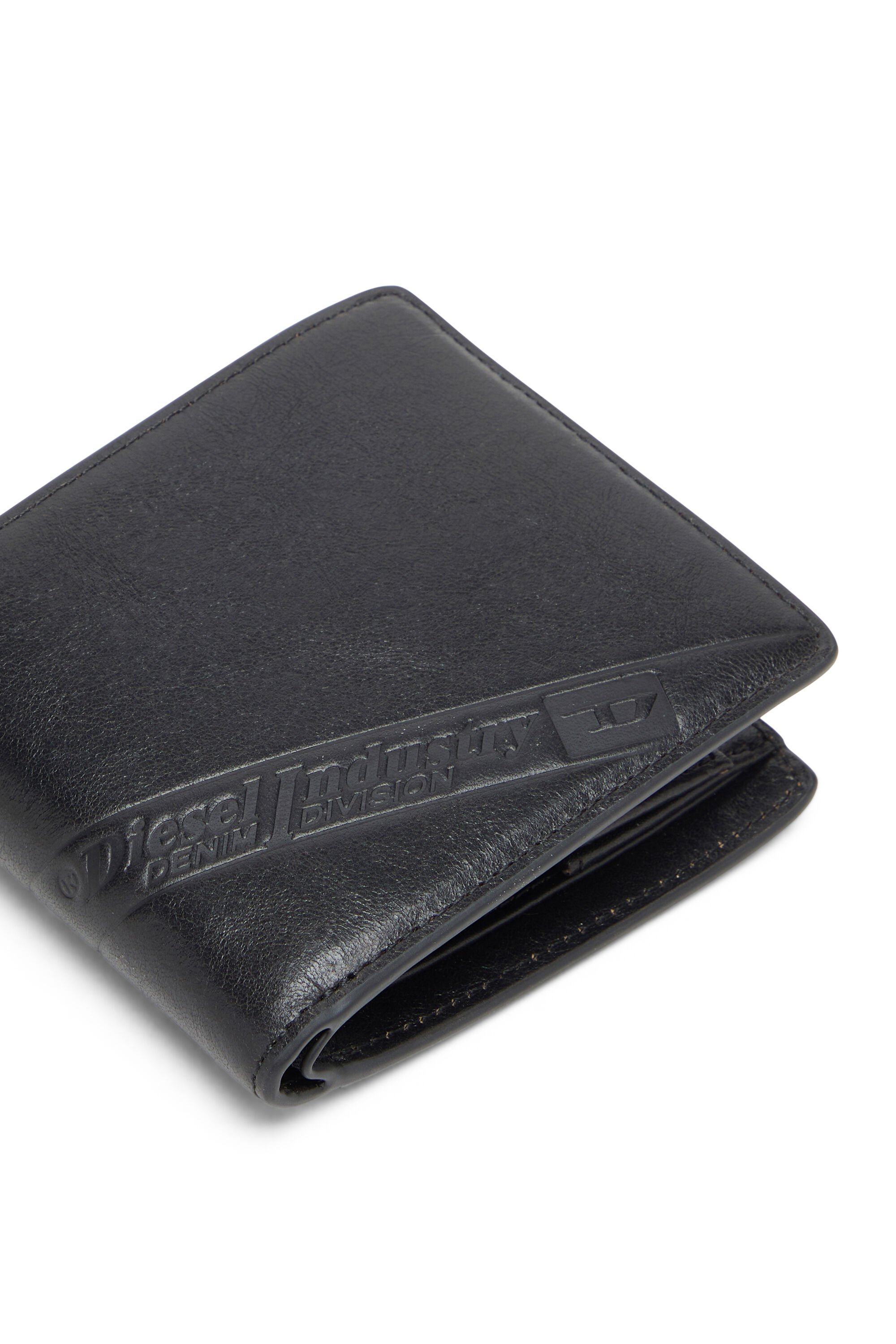 Diesel - FLAG-D BI-FOLD COIN S 3D, Male's 二つ折りウォレット in ブラック - 4