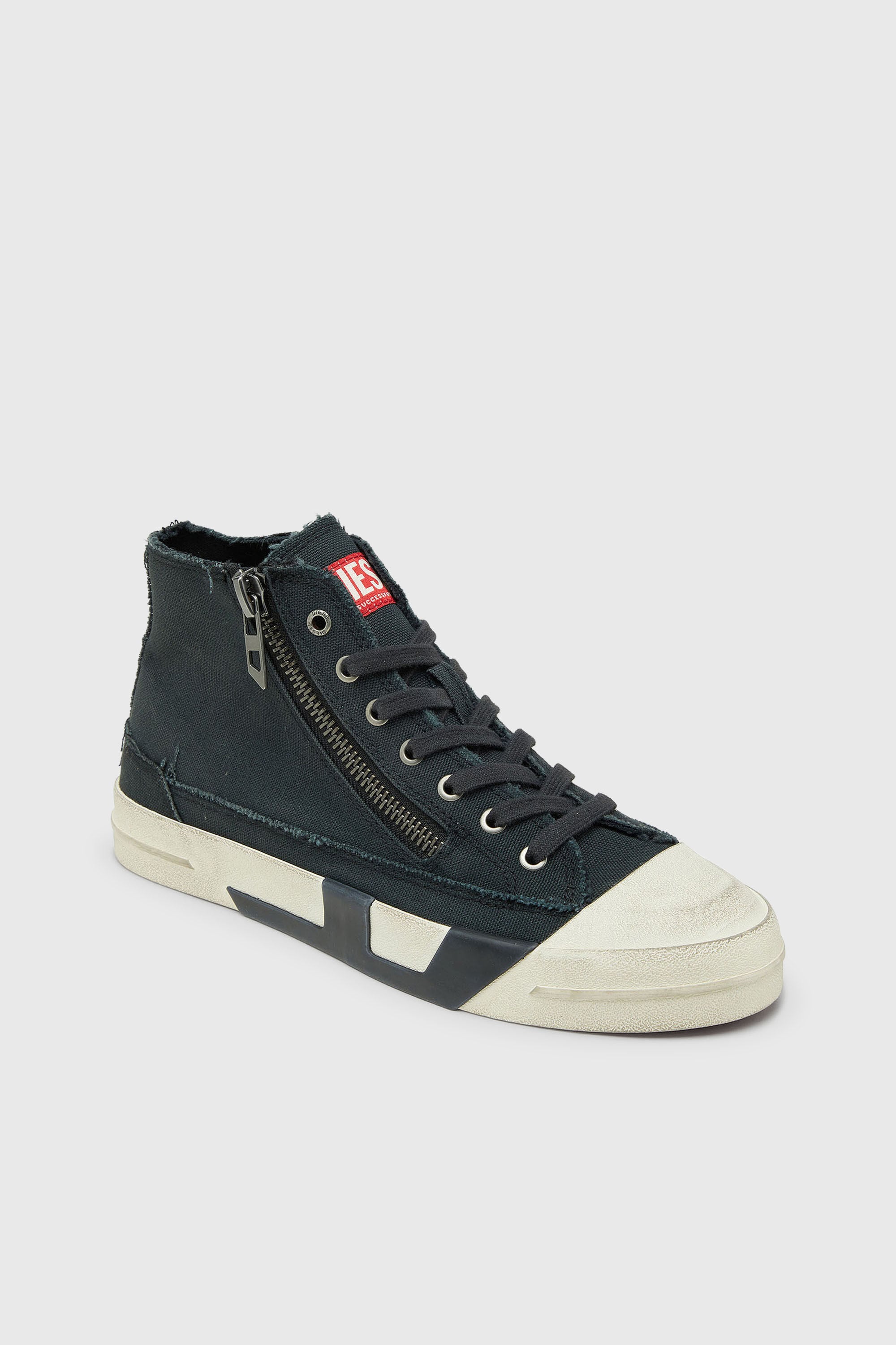 Diesel - S-D-VERSE ZIP MID II, Male's ミッドカットスニーカー in ブラック - 6