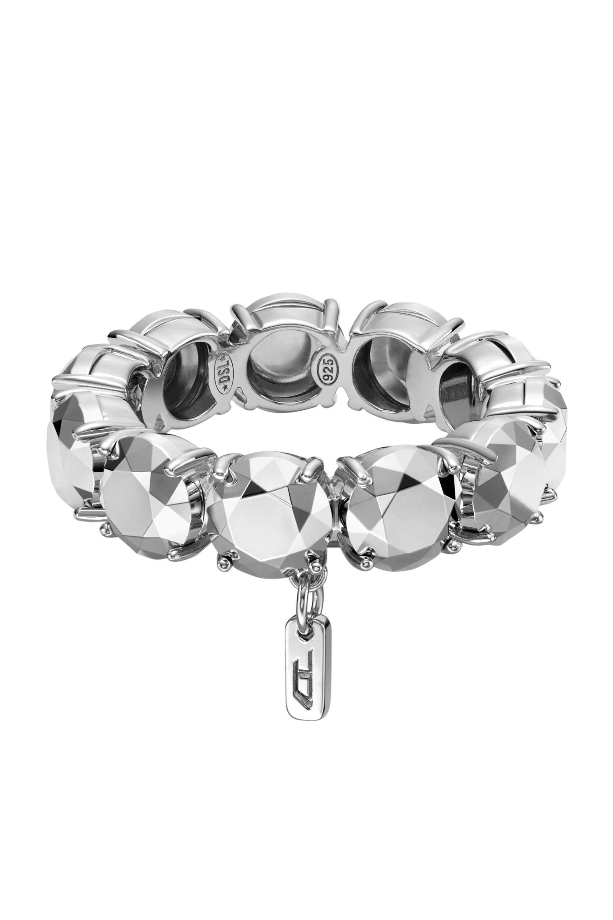 Diesel - DL1359040 STERLING SILVER JEWEL, Unisex's Sterling Silver Band Ring in シルバー - 2
