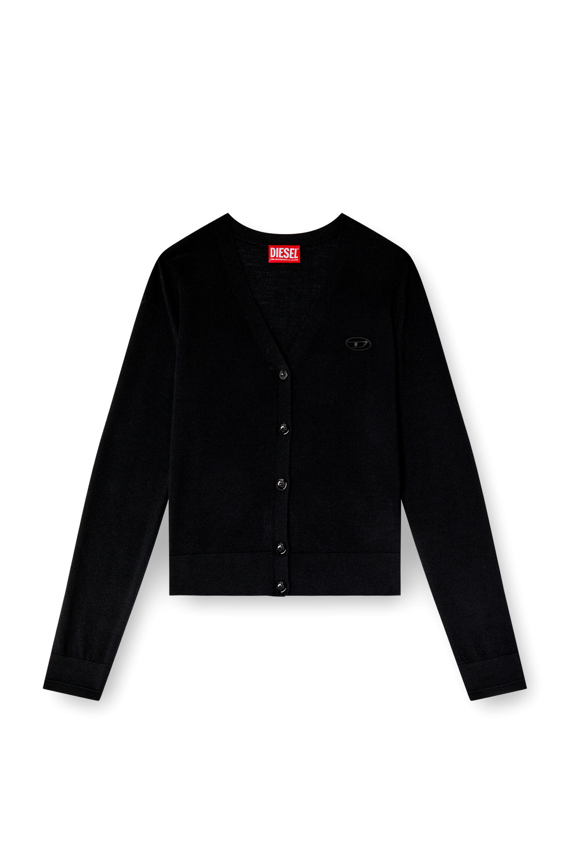 Diesel - M-ALIMA, Female's カーディガン in ブラック - 2