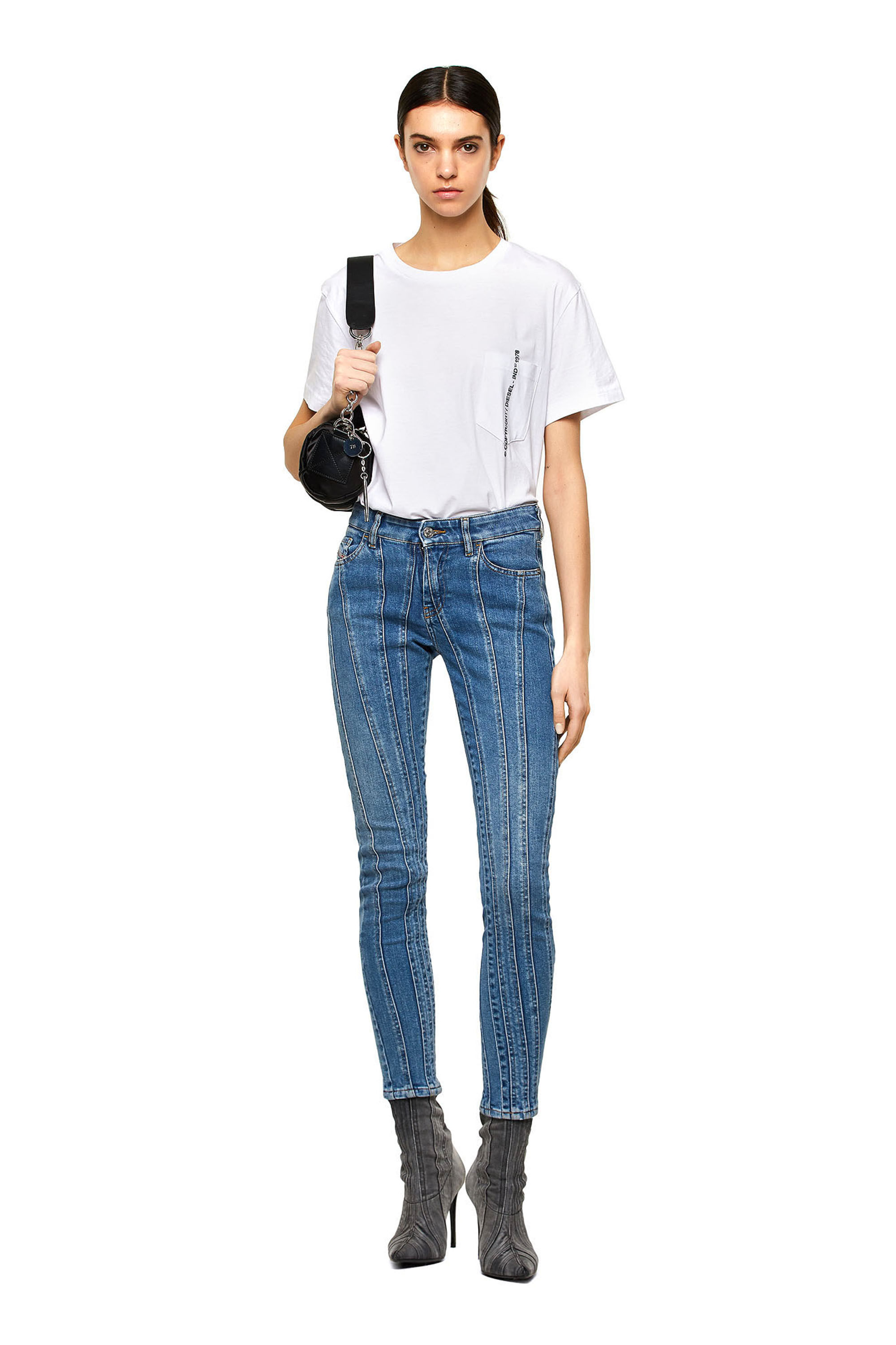 Diesel - 2017 Slandy 009QS Super skinny Jeans,  - Image 1