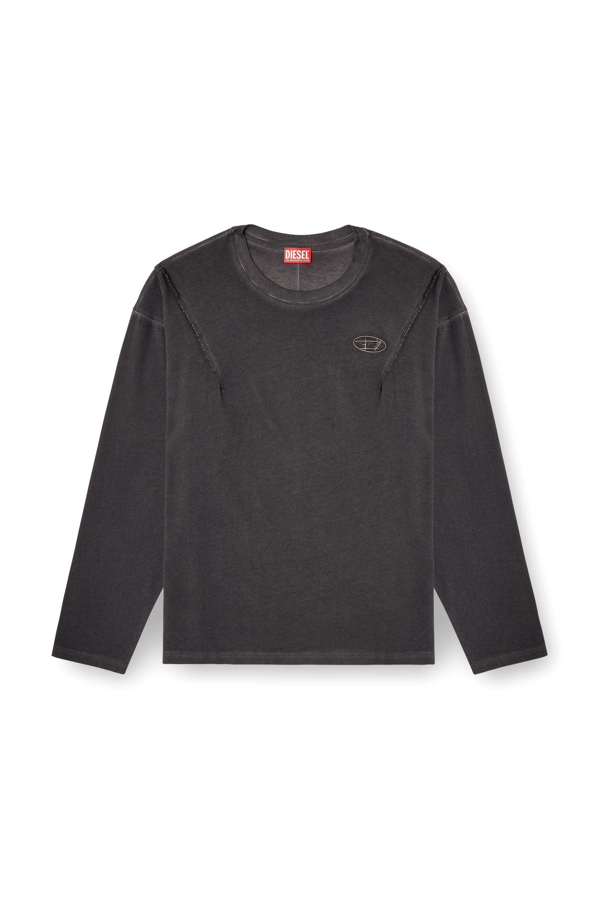 Thug Clubダークグレー 長袖カットソー 長袖 ロング Thug Club(サグクラブ) Tシャツ・カットソー(メンズ