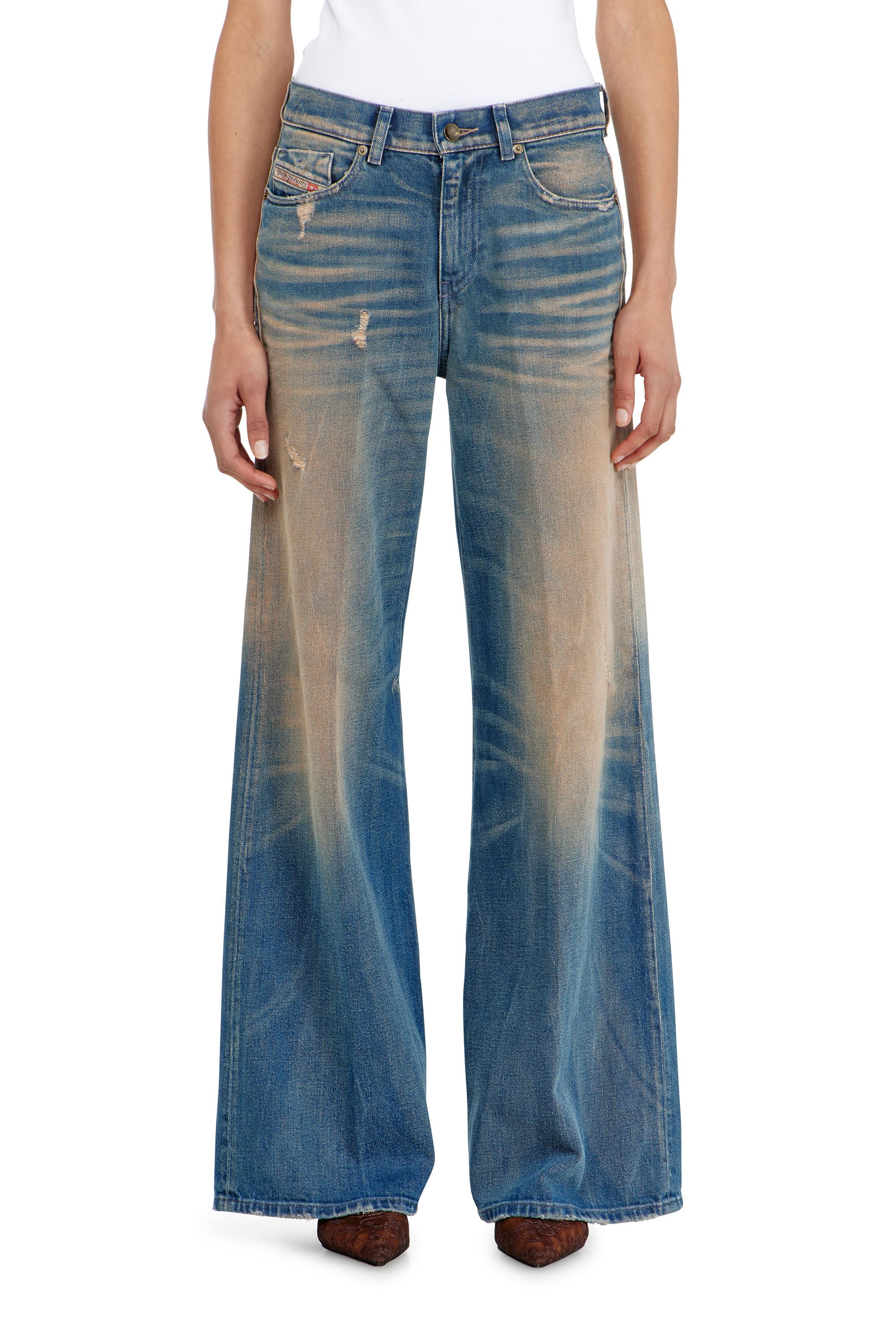 Diesel - Female's Flare Jeans 1978 D-Akemi 09P37, ダークブルー - 4