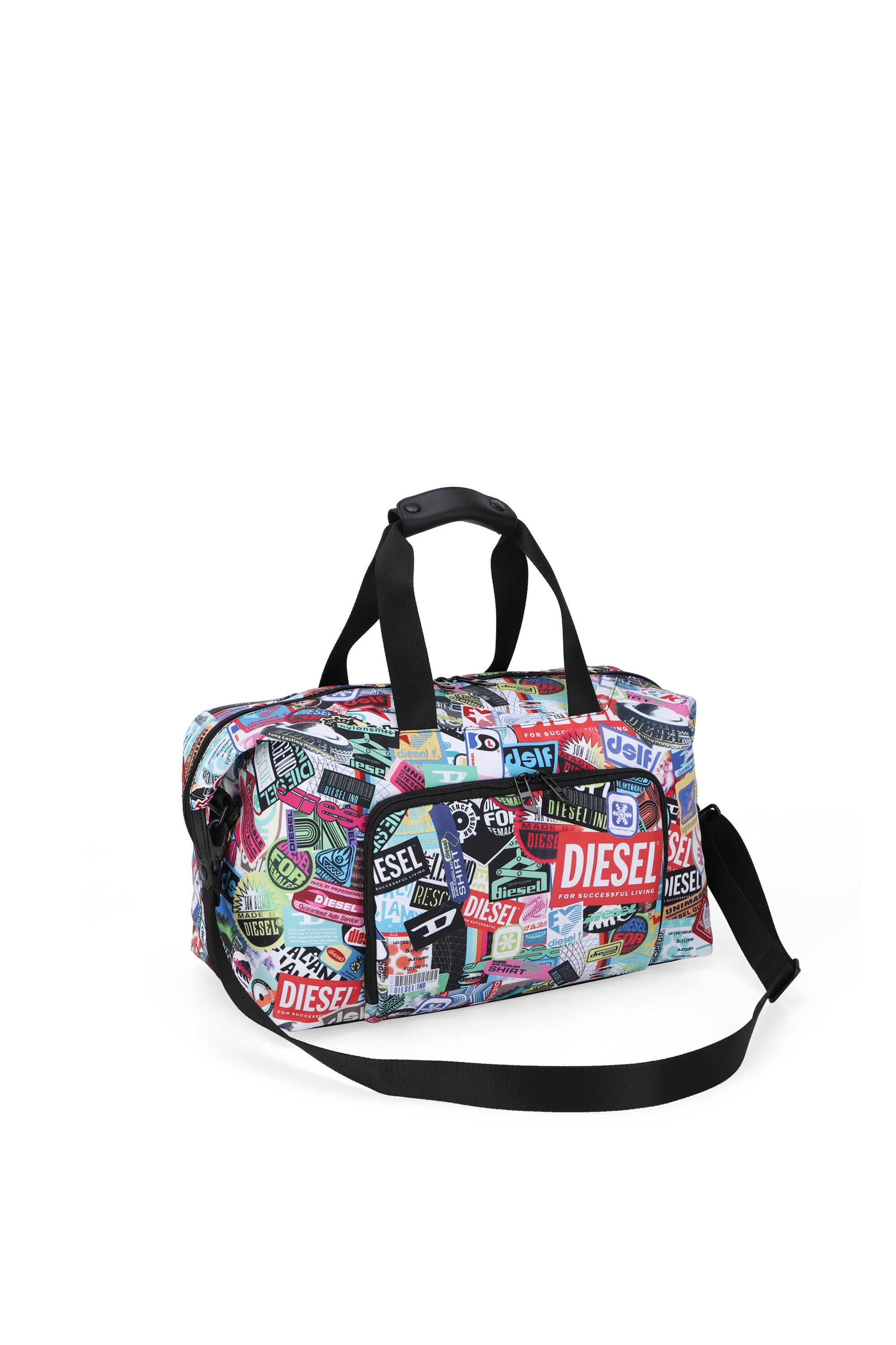 Diesel - DIESEL PC PRINTED DUFFLE-STICKERS- DSB00, Unisex's Pratical duffle bag with stickers in マルチカラー - 5