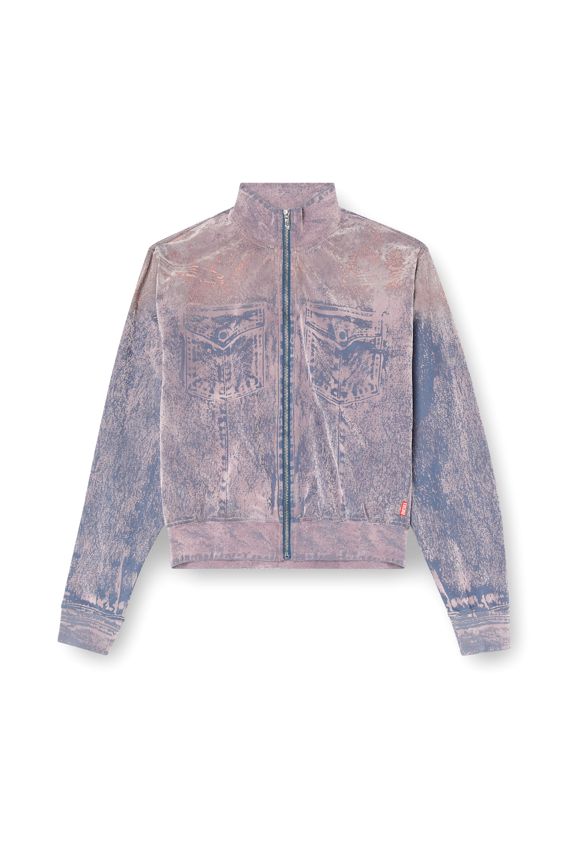 DIESEL リブ編み フルジップジャケット