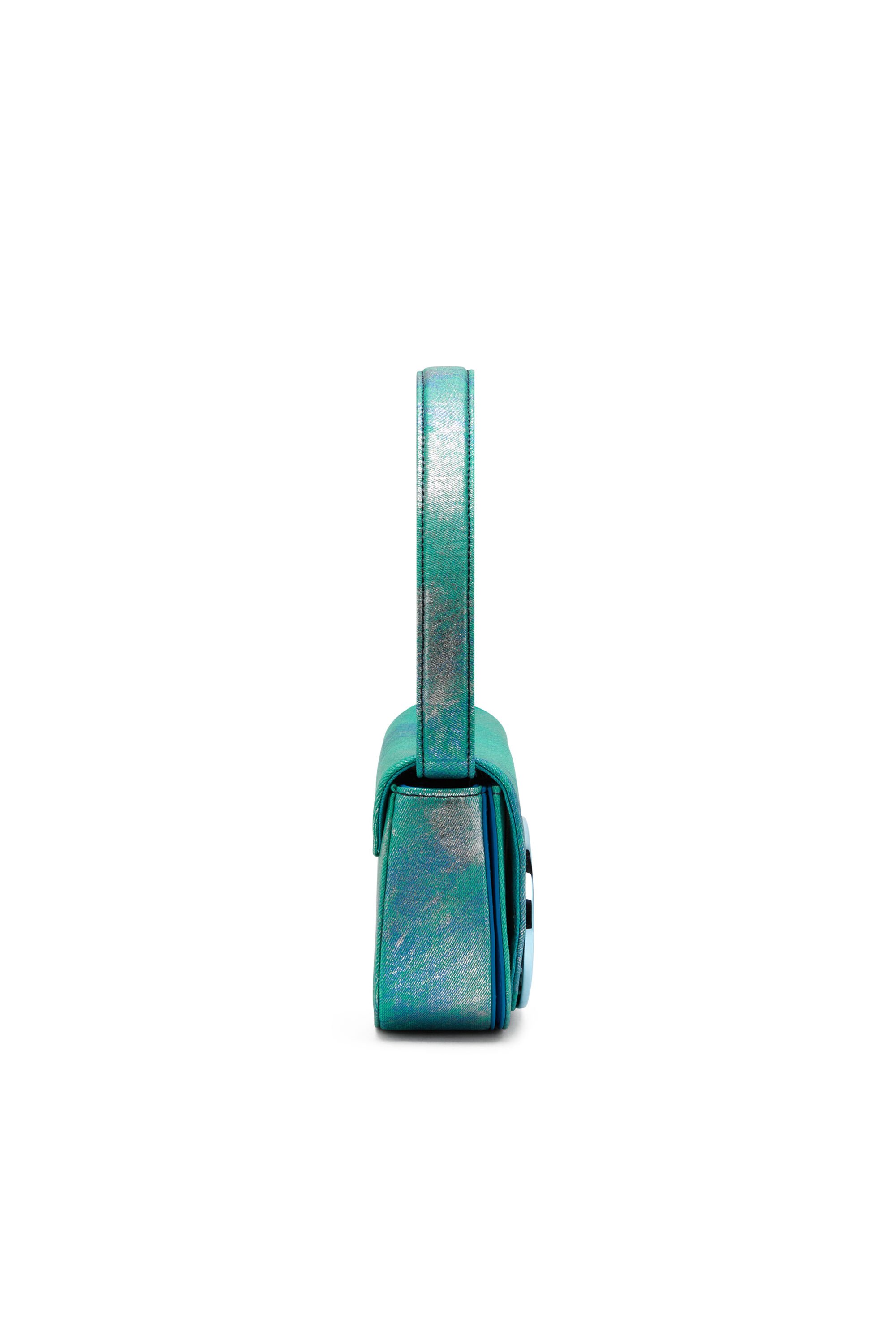 Diesel - 1DR, Female's 1DR-Iconic shoulder bag in pop colour denim in ブルー/グリーン - 4