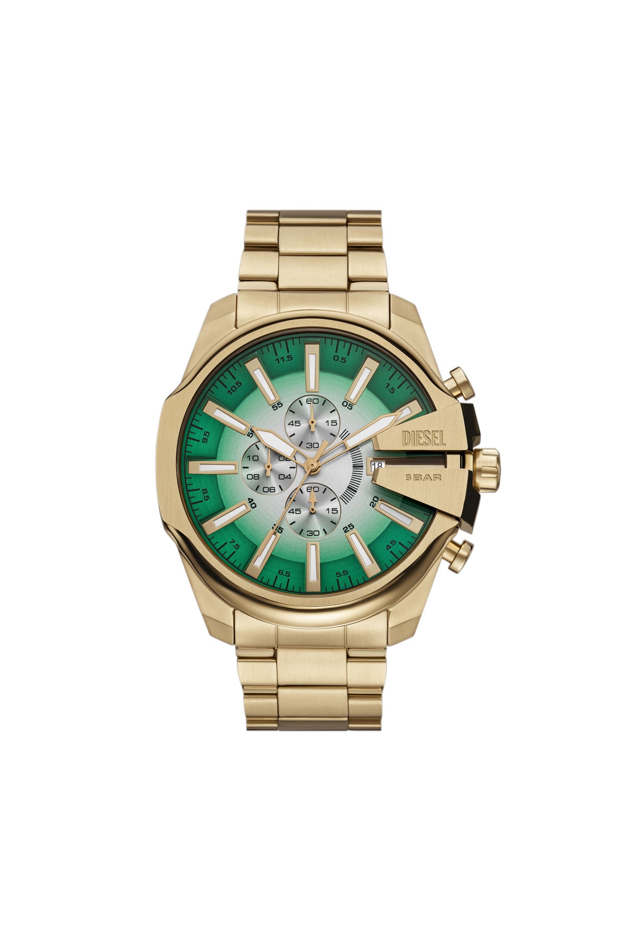 Diesel - DZ4684 WATCH, Male's Mega Chief Slim Stainless Steel Watch in ゴールド - 1