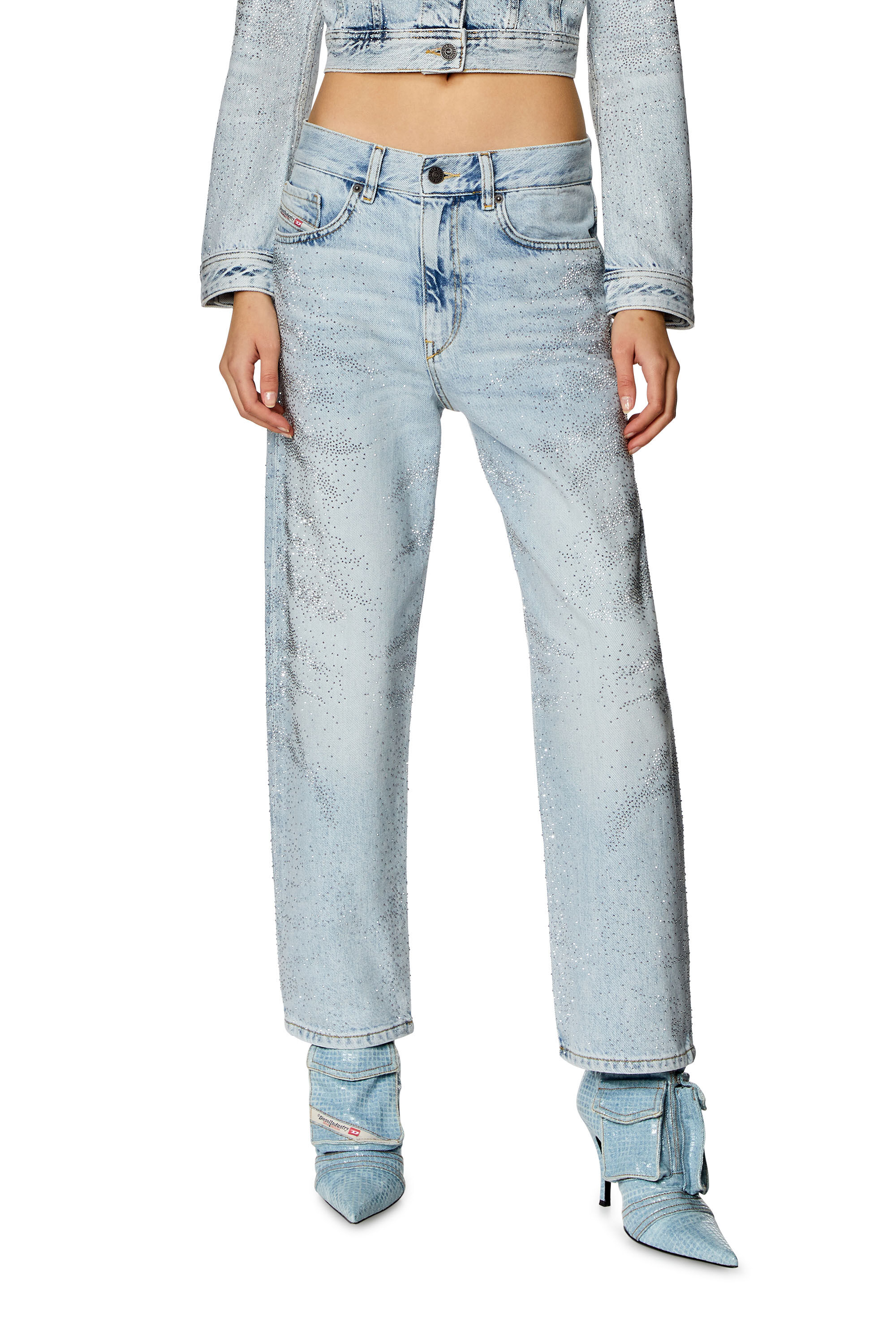 Diesel - Female's Boyfriend Jeans 2016 D-Air 09I86, ライトブルー - 3