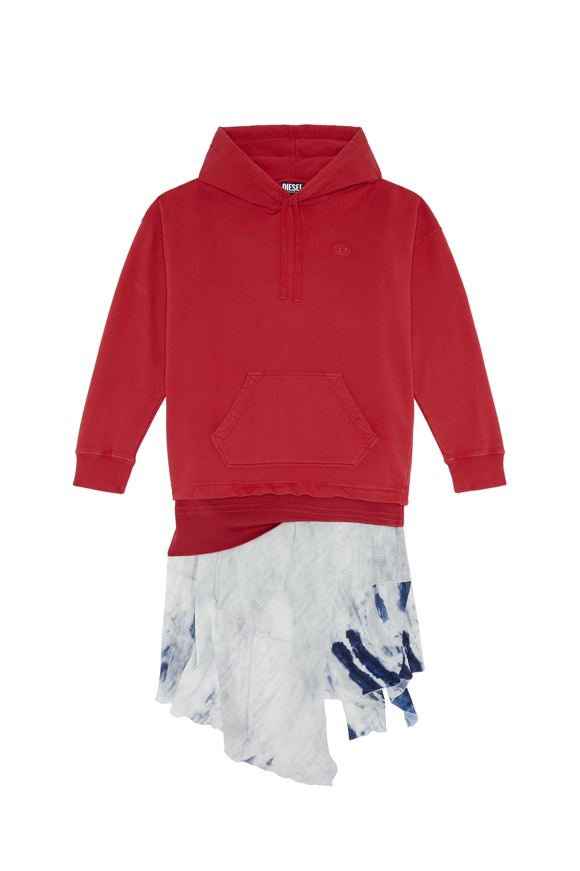 Diesel - D-ROLLIER, Female's スウェット ワンピース in レッド - 1
