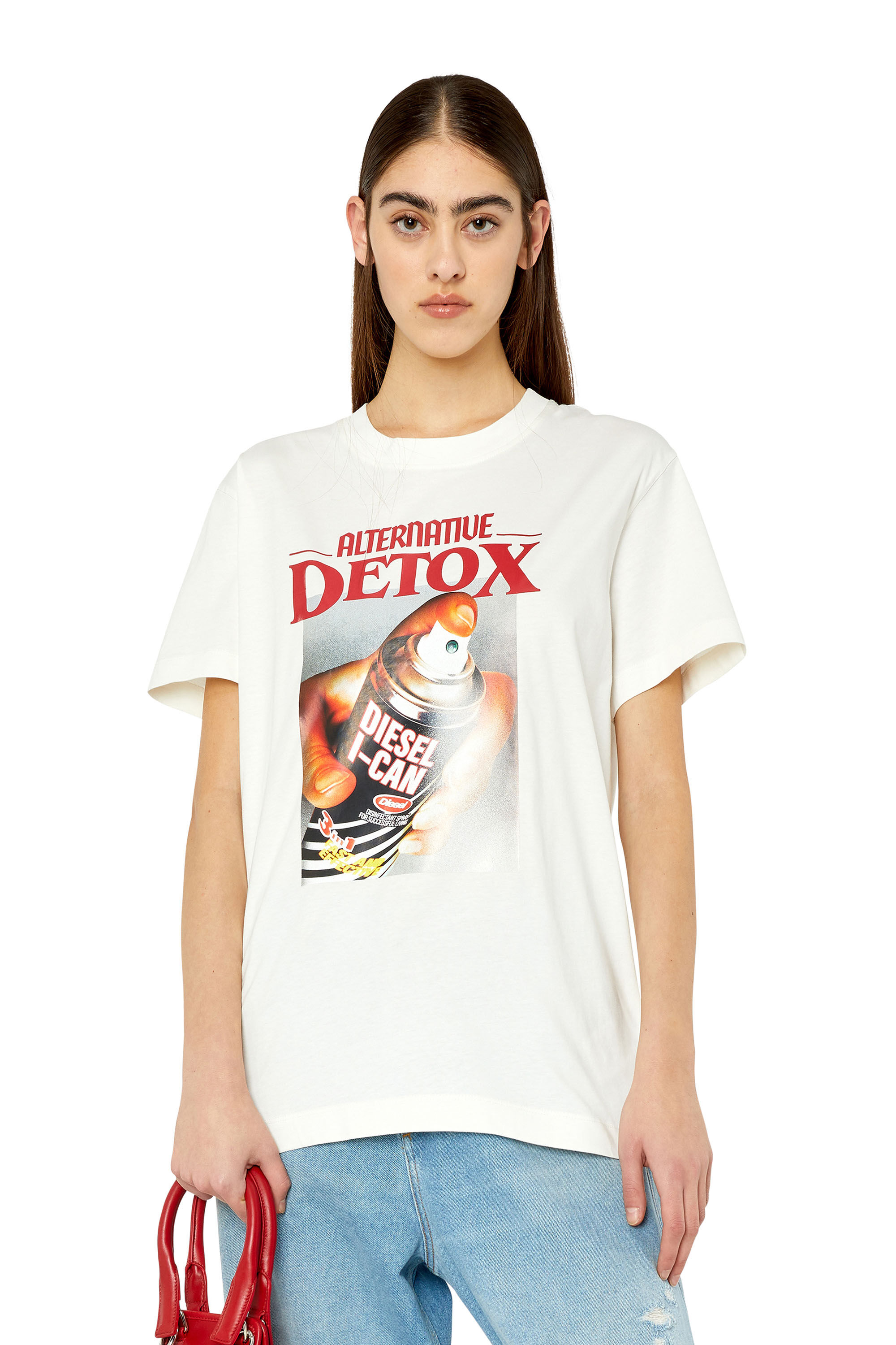 Diesel - T-BONTY-G1, Female's 半袖Tシャツ ルーズフィット in ホワイト - 2