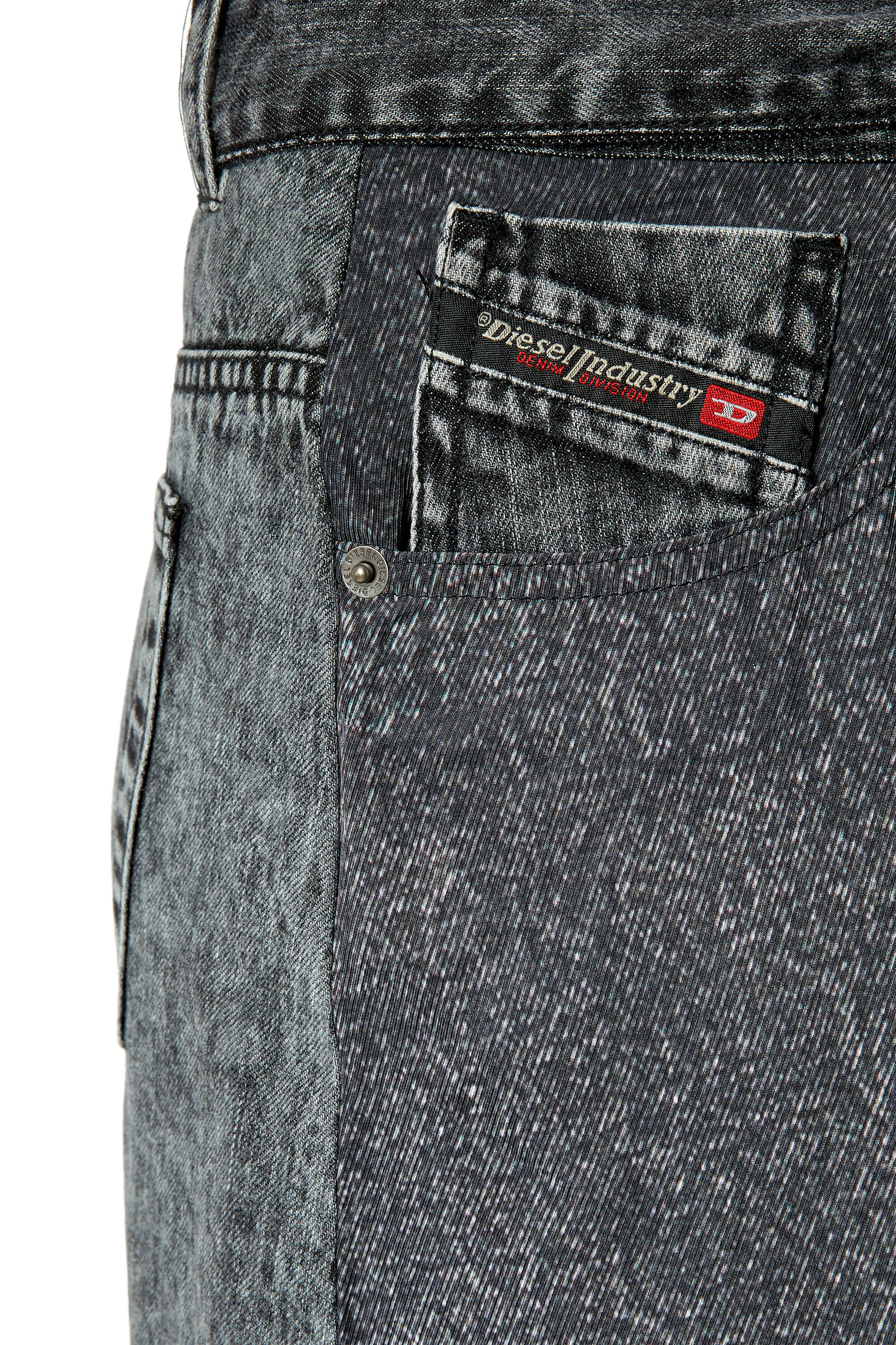 Diesel - O-TINA, Female's ロングスカート デニム トロンプルイユ in ブラック - 4