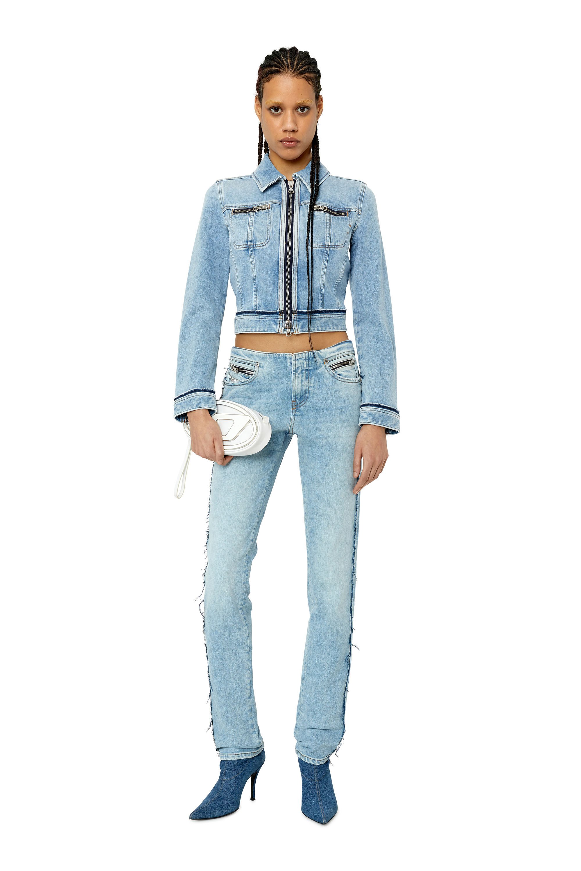 Diesel - Skinny Jeans D-Tail 09F41, Female's SS23  デニム スキニーフィット in ライトブルー - 1