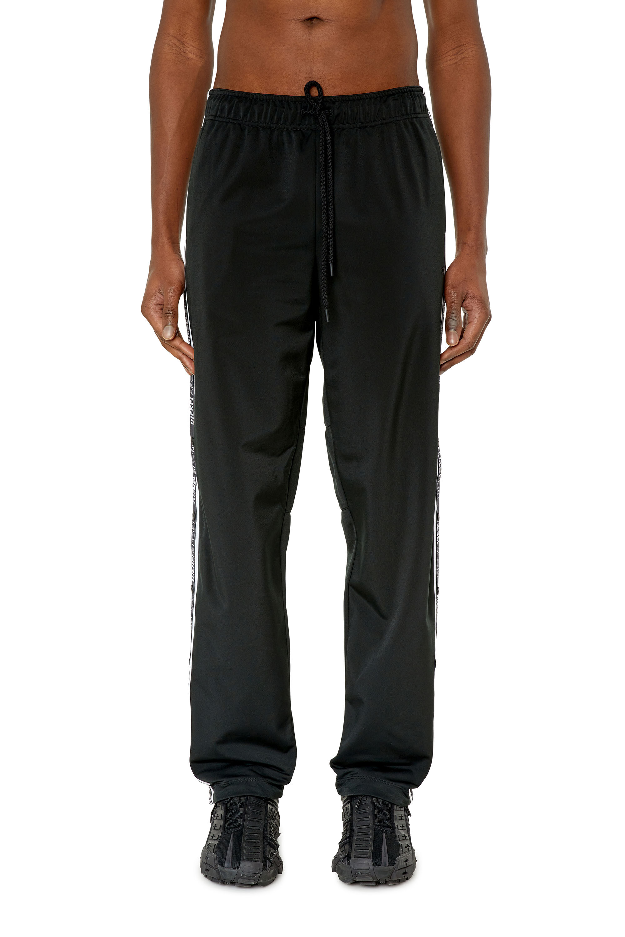 Diesel - AMSB-HORACE-HT14, Male's トラックパンツ DIESEL SPORT in ブラック - 1