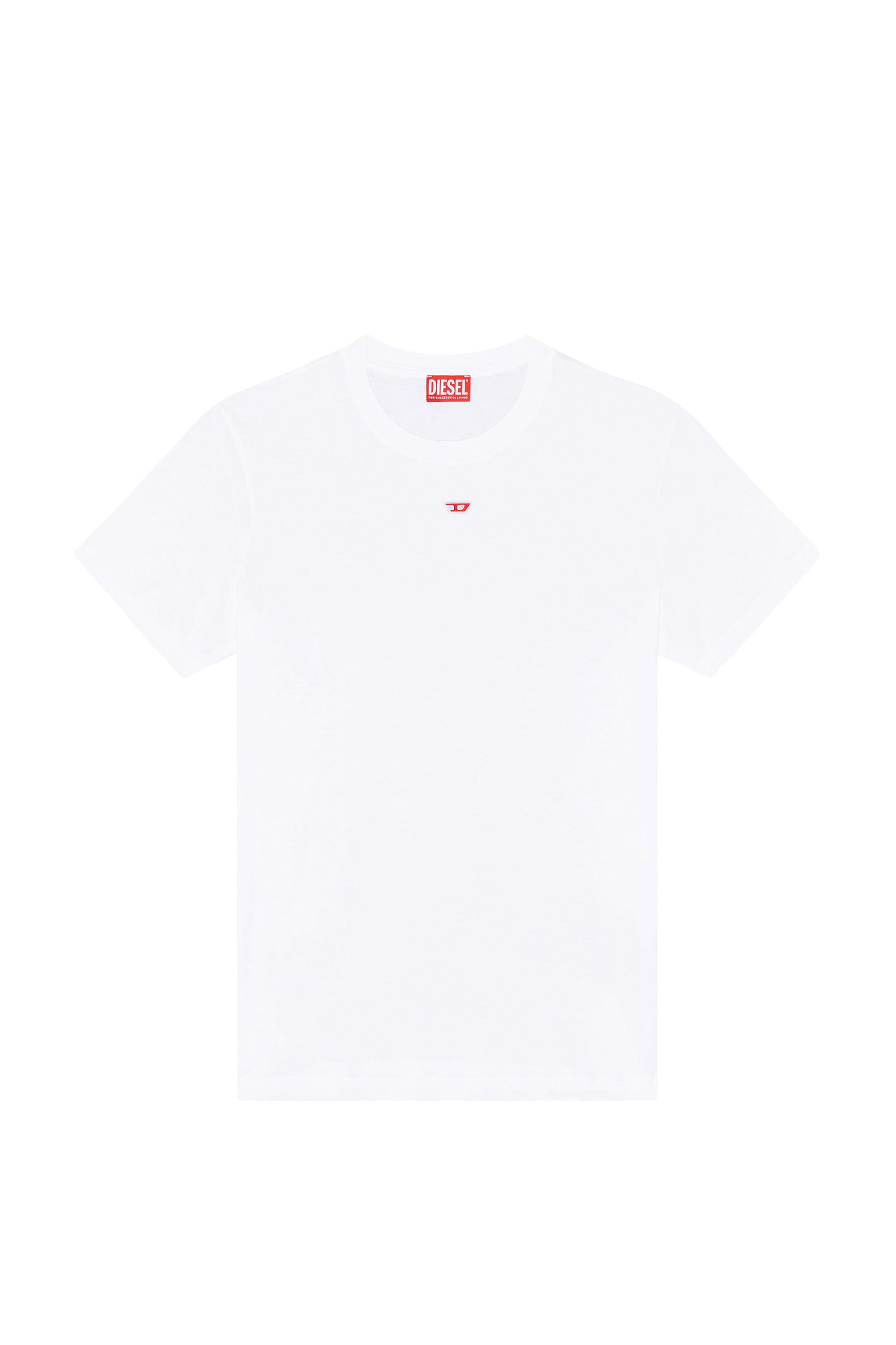 Diesel - T-DIEGOR-D, Male's Tシャツ Dロゴ in ホワイト - 2
