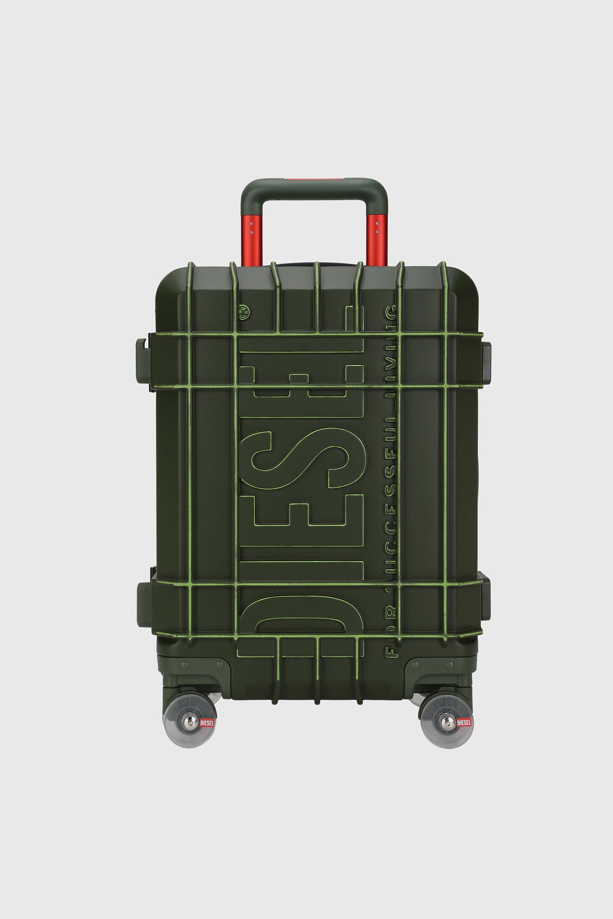 Diesel - DIESEL PC STRONG IMAGE TROLLEY- DSL003, Unisex's Rugged suitcase size S in ミリタリーグリーン - 1