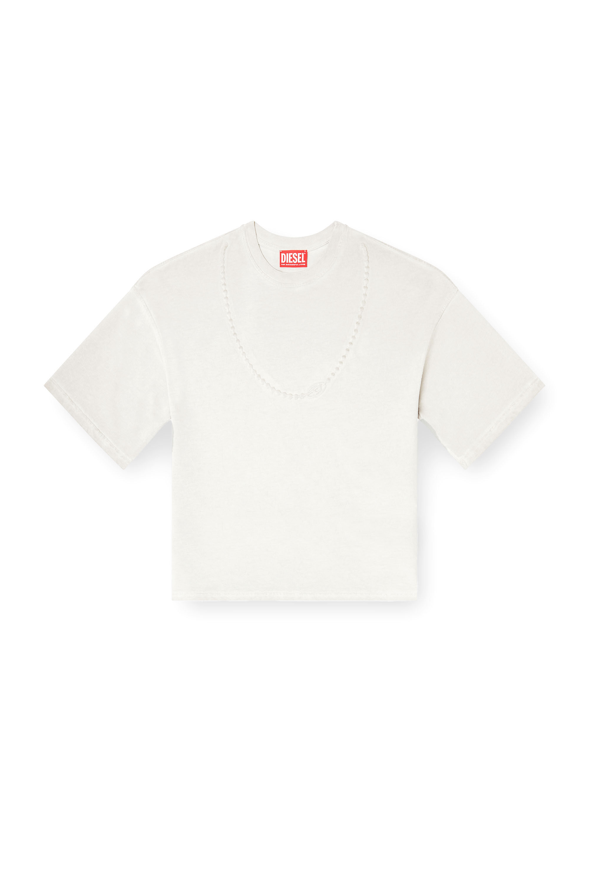 Diesel - T-CROPYN-S1, Female's Tシャツ in ライトグレー - 2