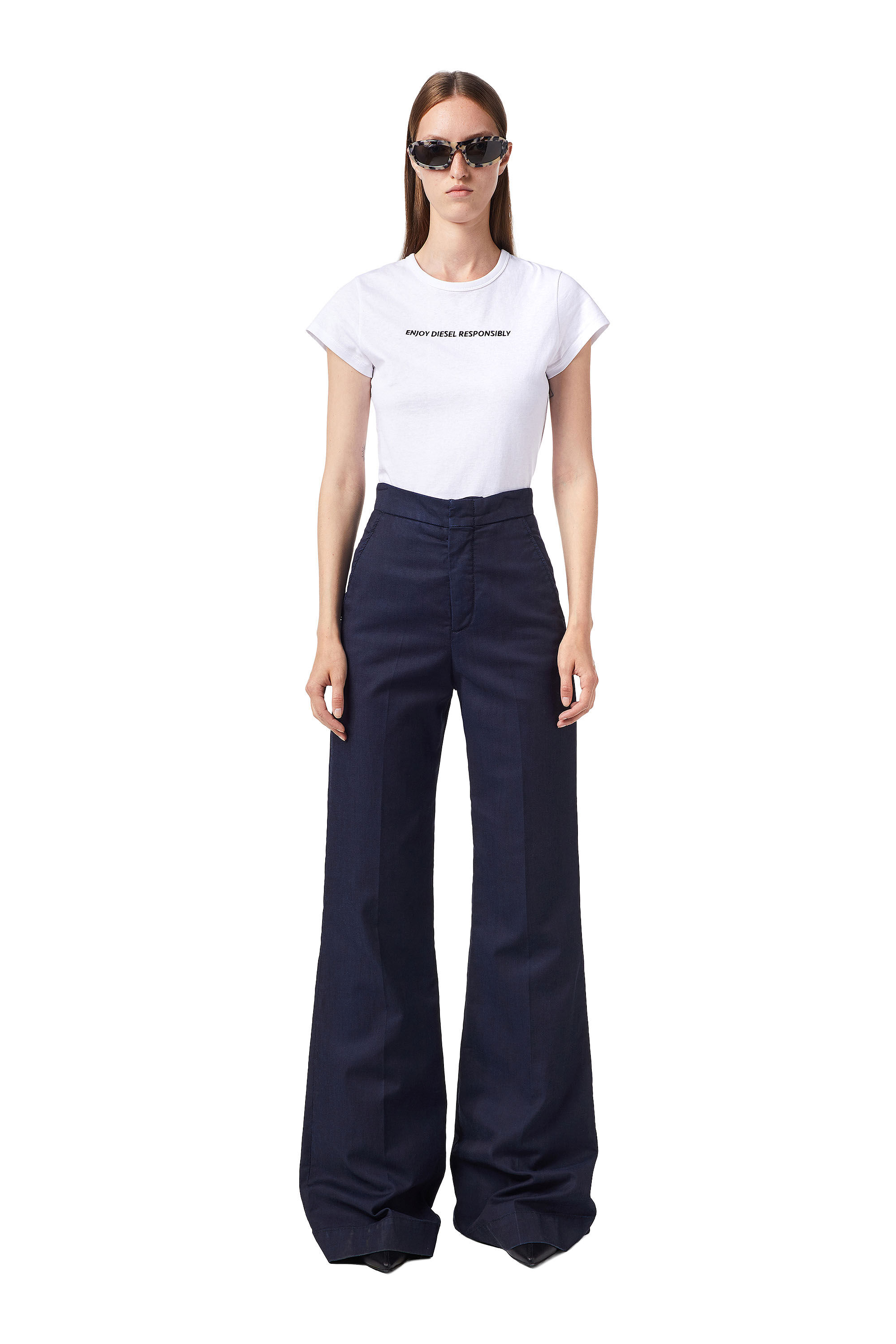 Diesel - D-Ebbey JoggJeans® 0CEAT Bootcut and Flare,  - Image 1