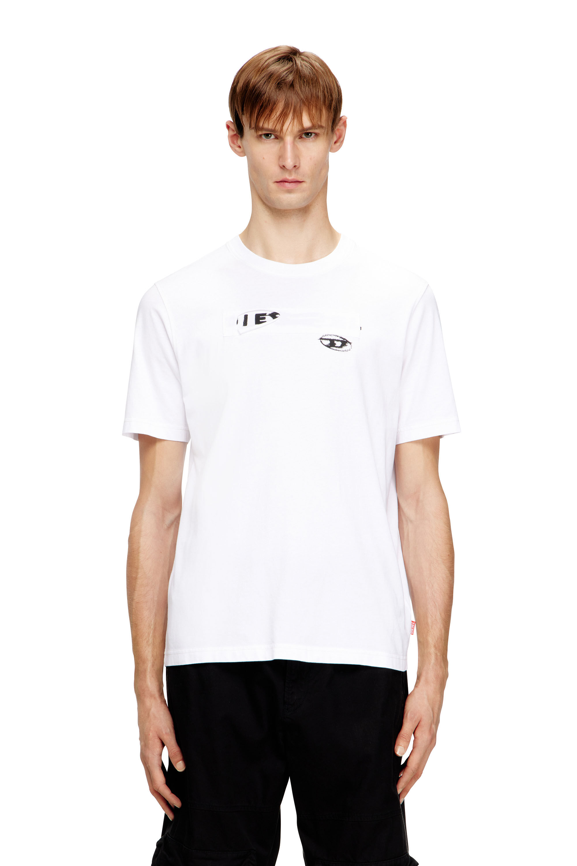 DIESEL ホワイト Tシャツ XXL ☆期間限定値下げ中☆ DIESEL（ディーゼル） 【並行輸入品】ディーゼル Tシャツ メンズ Dロゴ