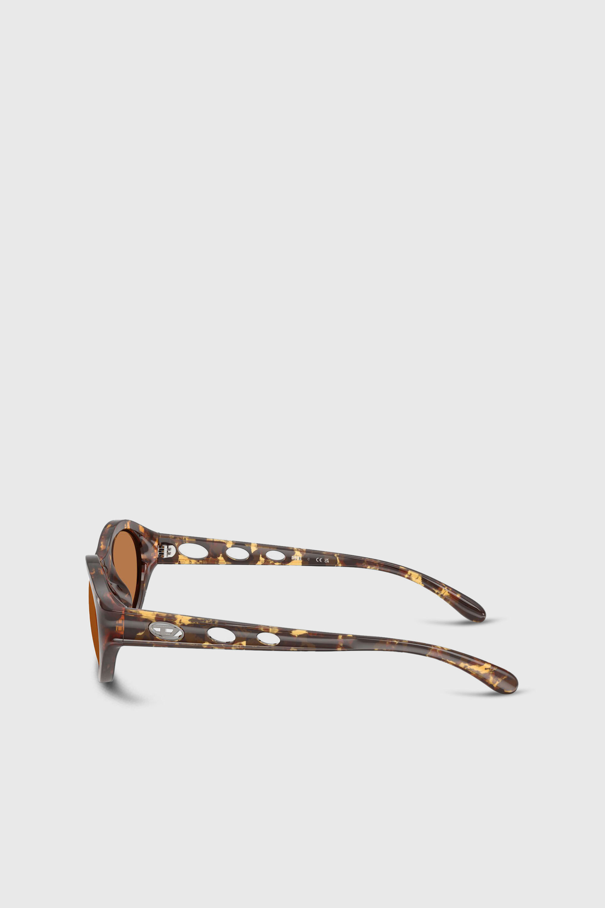 Diesel - 0DL3005U, Unisex's Oval sunglasses in ブラウン - 2