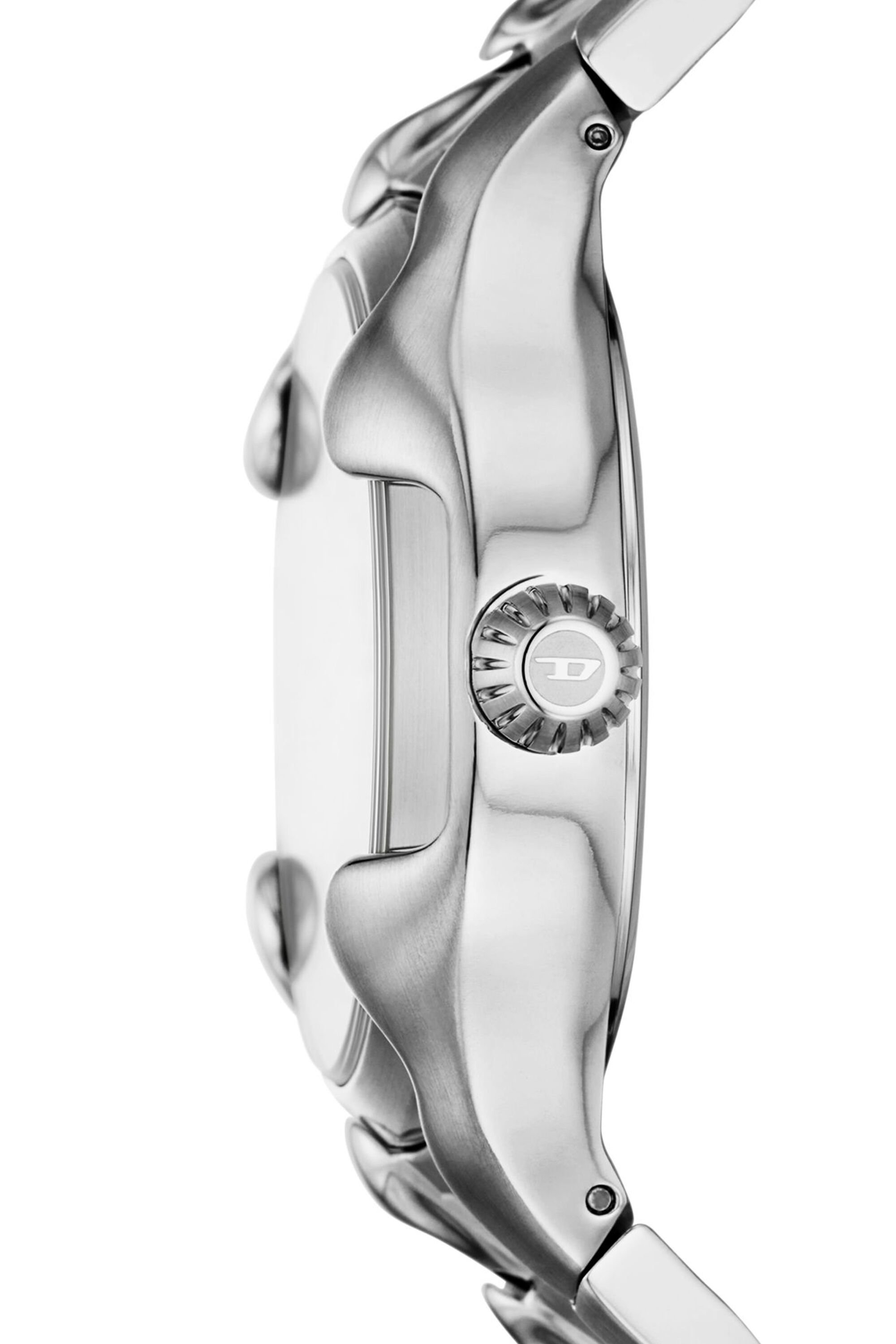 Diesel - DZ2200, Male's Vert three-hand date stainless steel watch in シルバー - 3