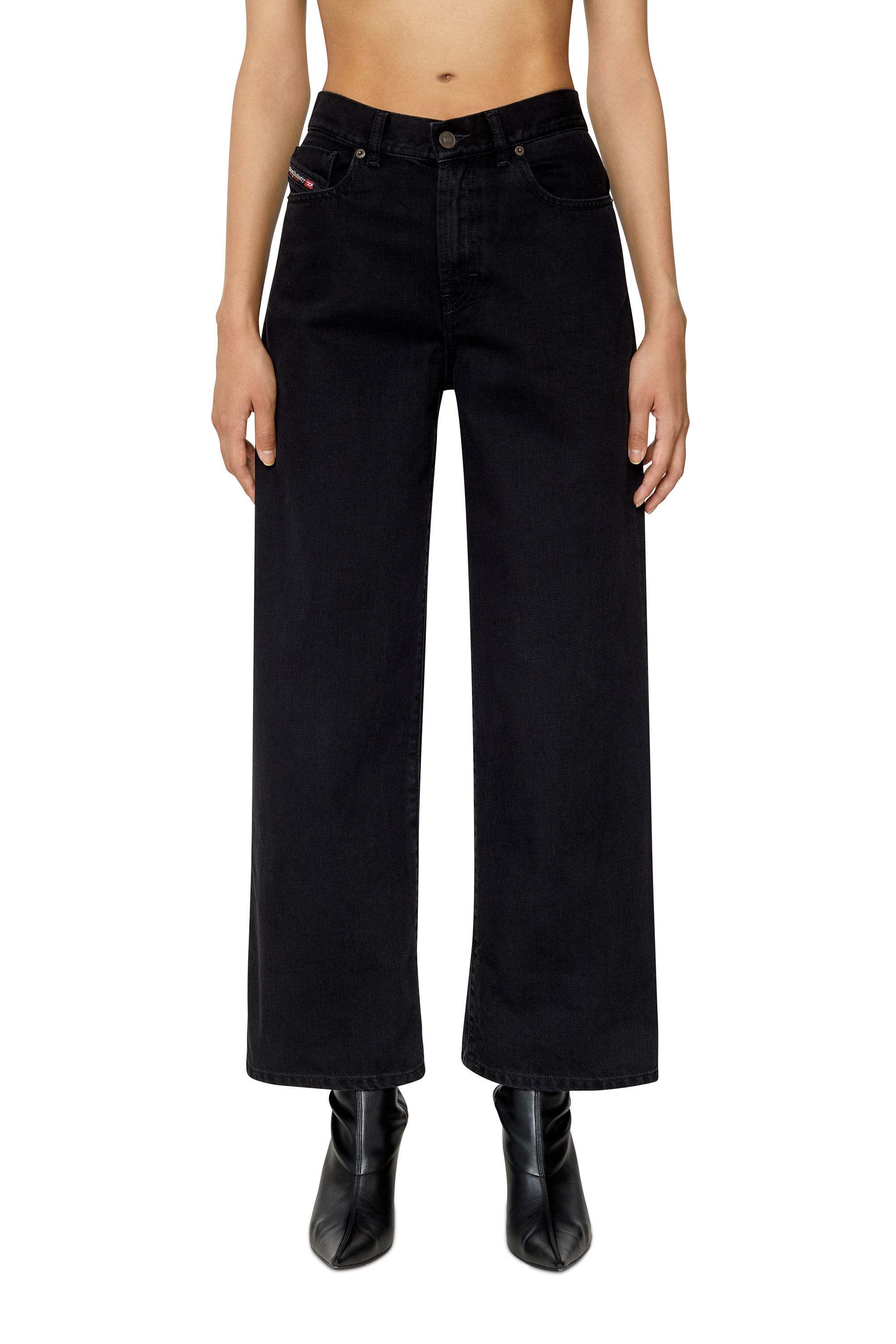 Diesel - Bootcut and Flare Jeans 2000 Widee Z09RL, Female's ブーツカットフレア Jeans - 2000 Widee in ブラック/ダークグレー - 3