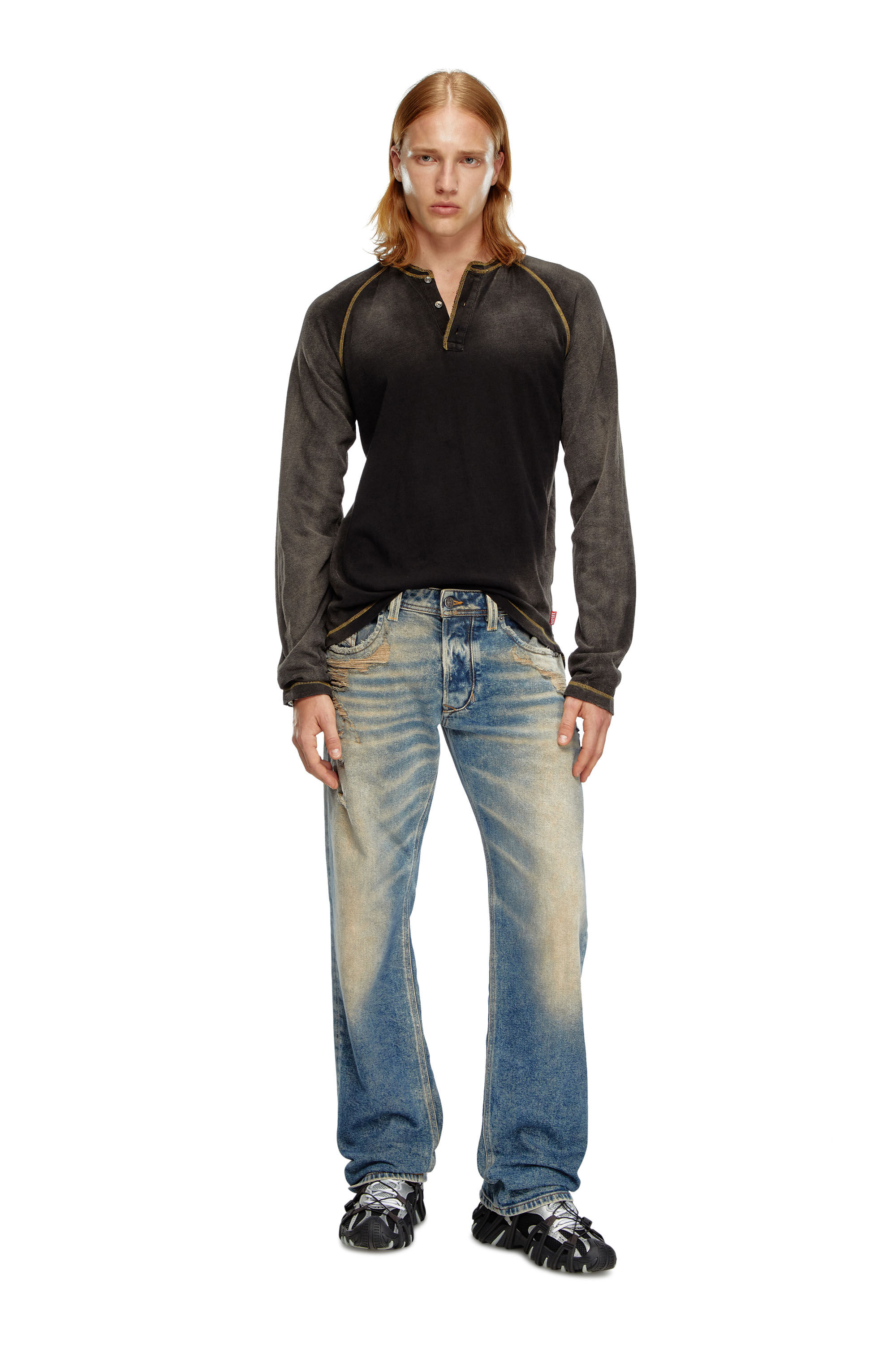 Diesel - Male's Regular Jeans 1985 Larkee 09K32, ミディアムブルー - 1