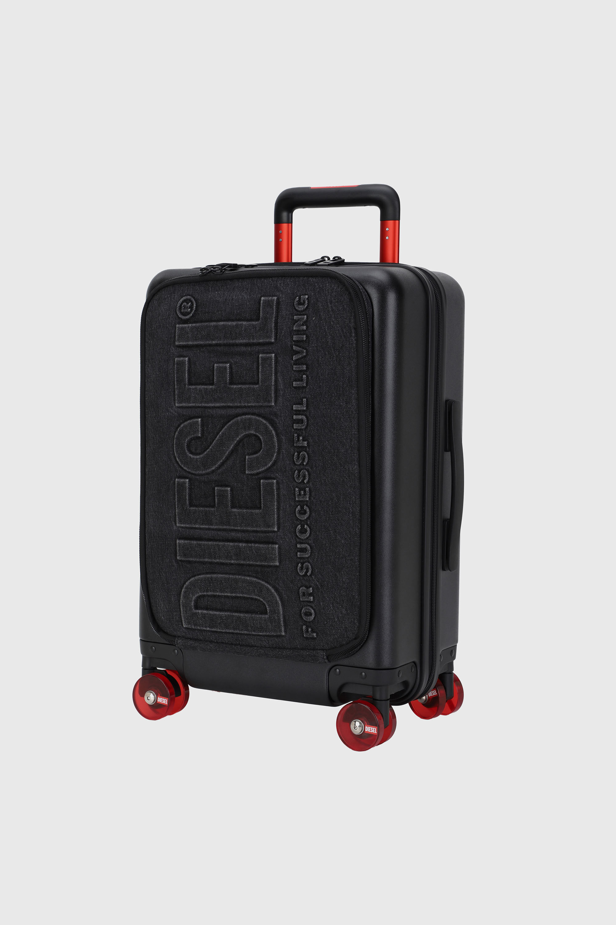 Diesel - LU0030 HARD LUGGAGE-DSL008, Unisex's Hybrid denim suitcase size S in ブラック - 5