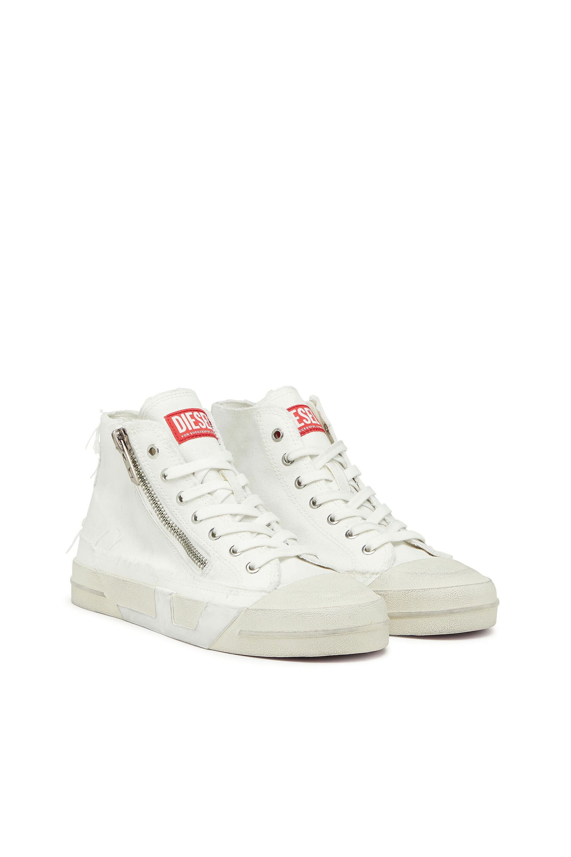S-D-VERSE ZIP MID II ミッドカットスニーカー｜ホワイト｜メンズ｜DIESEL