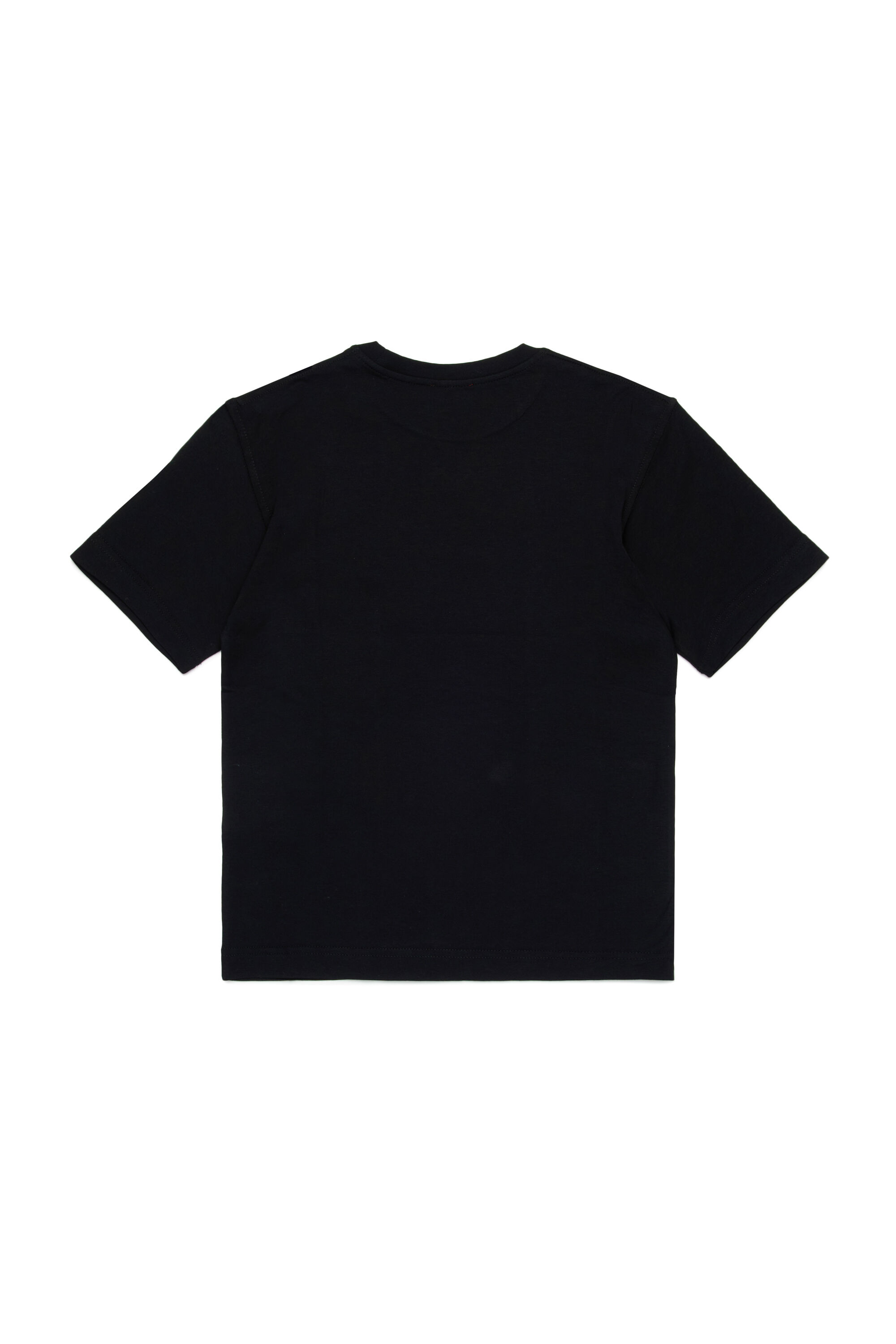 Diesel - TMARCUS OVER, Male's T-shirt with metallic Oval D in ブラック - 2