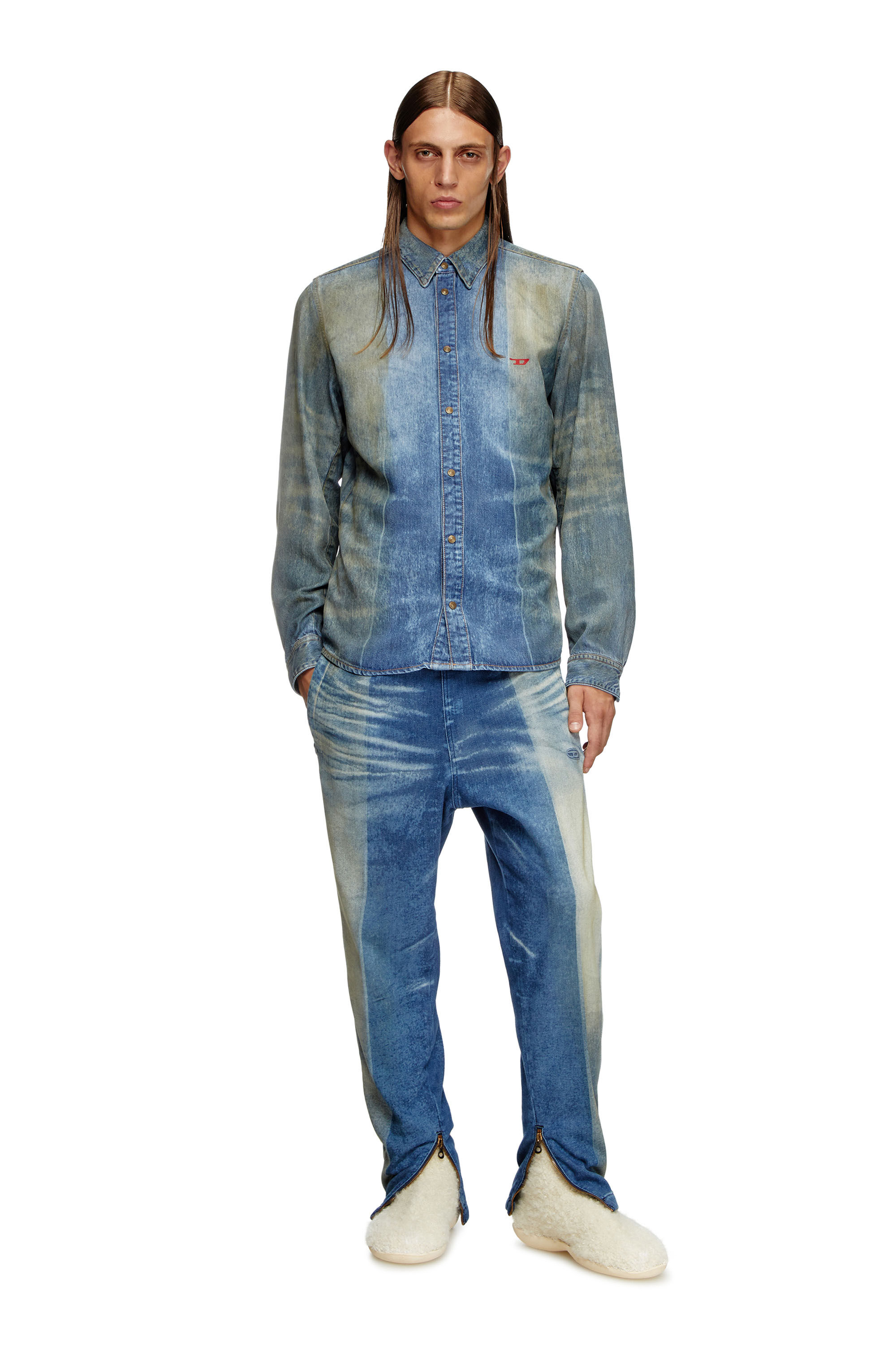 Diesel - Unisex's Slim D-Larry 09L05, ミディアムブルー - 1