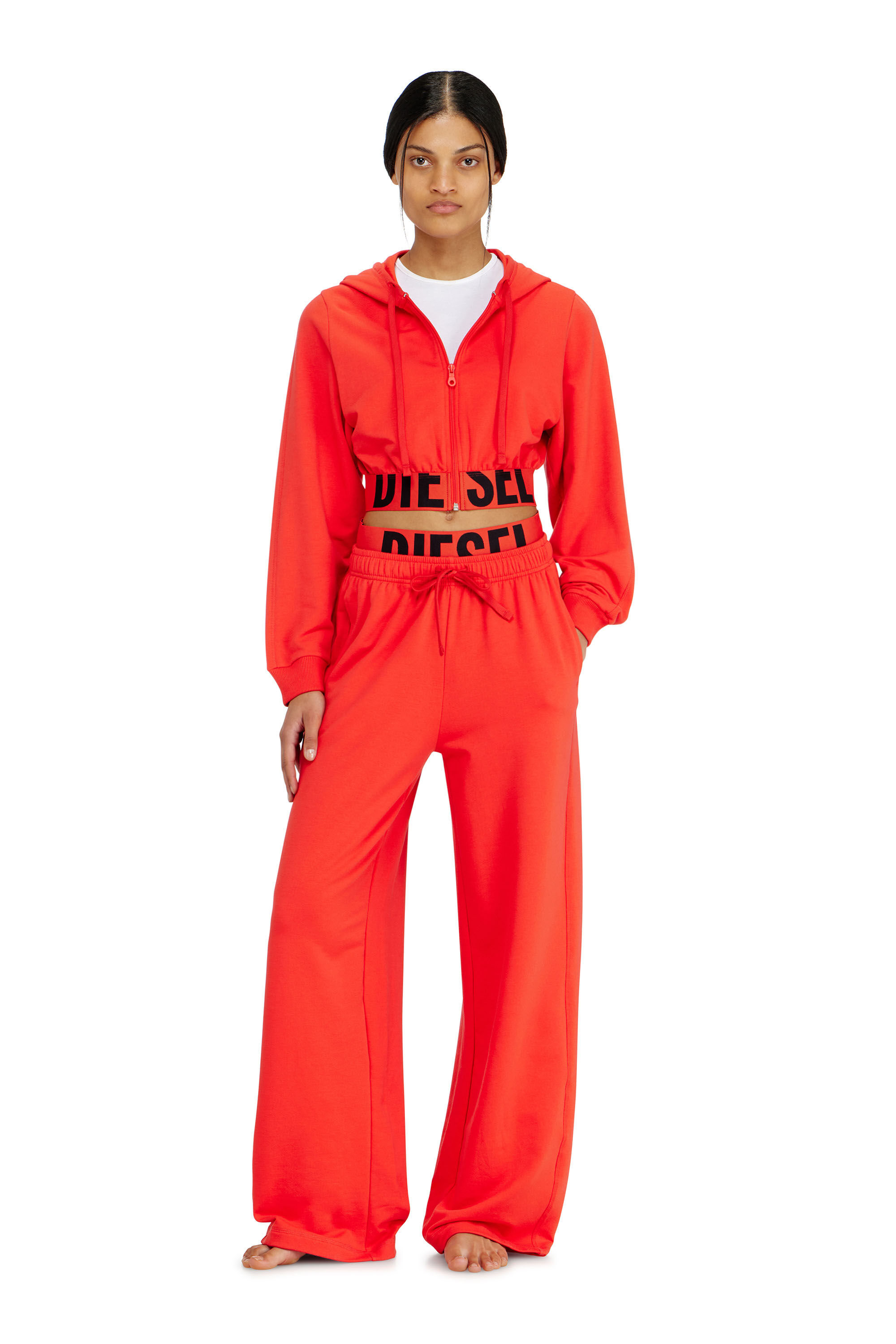 Diesel - NIKA-D-POP, Female's ジップアップパーカー in レッド - 1