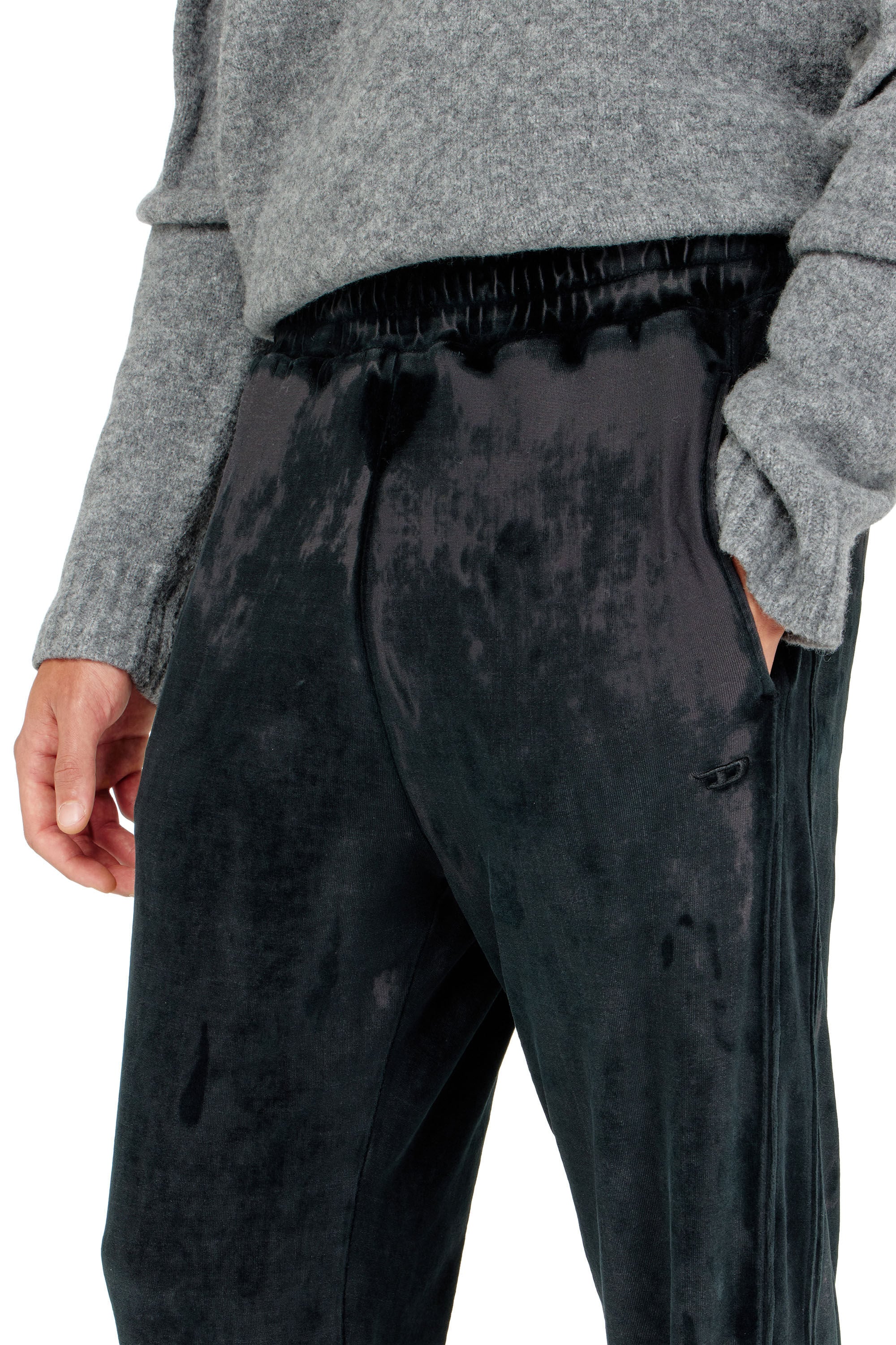 Diesel - P-STRAP, Male's Sweatpants in devor&eacute; chenille in null - 5
