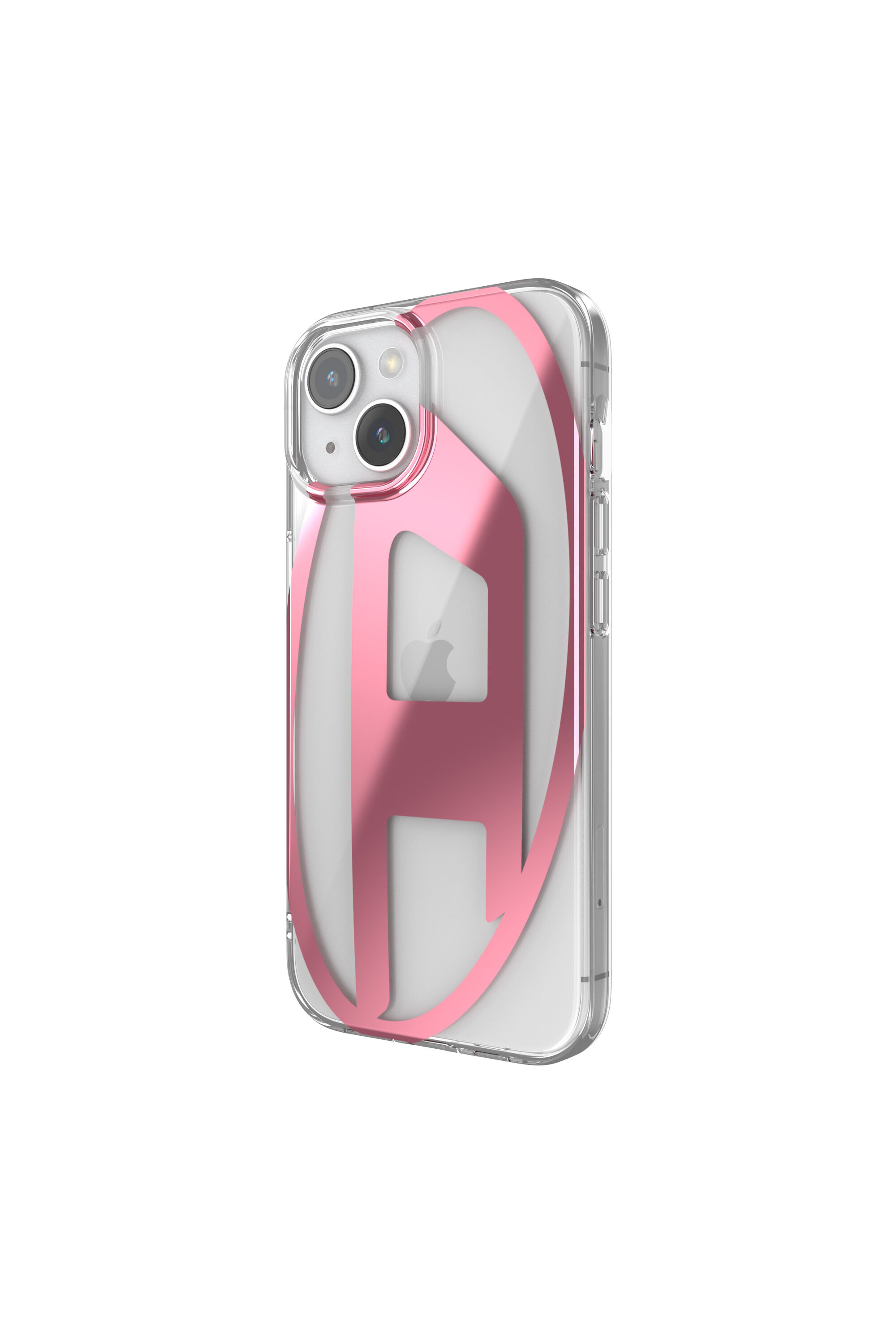 Diesel - 54109 MOULDED CASE, Unisex's iPhone 15 クリアケース in ピンク / ホワイト - 4