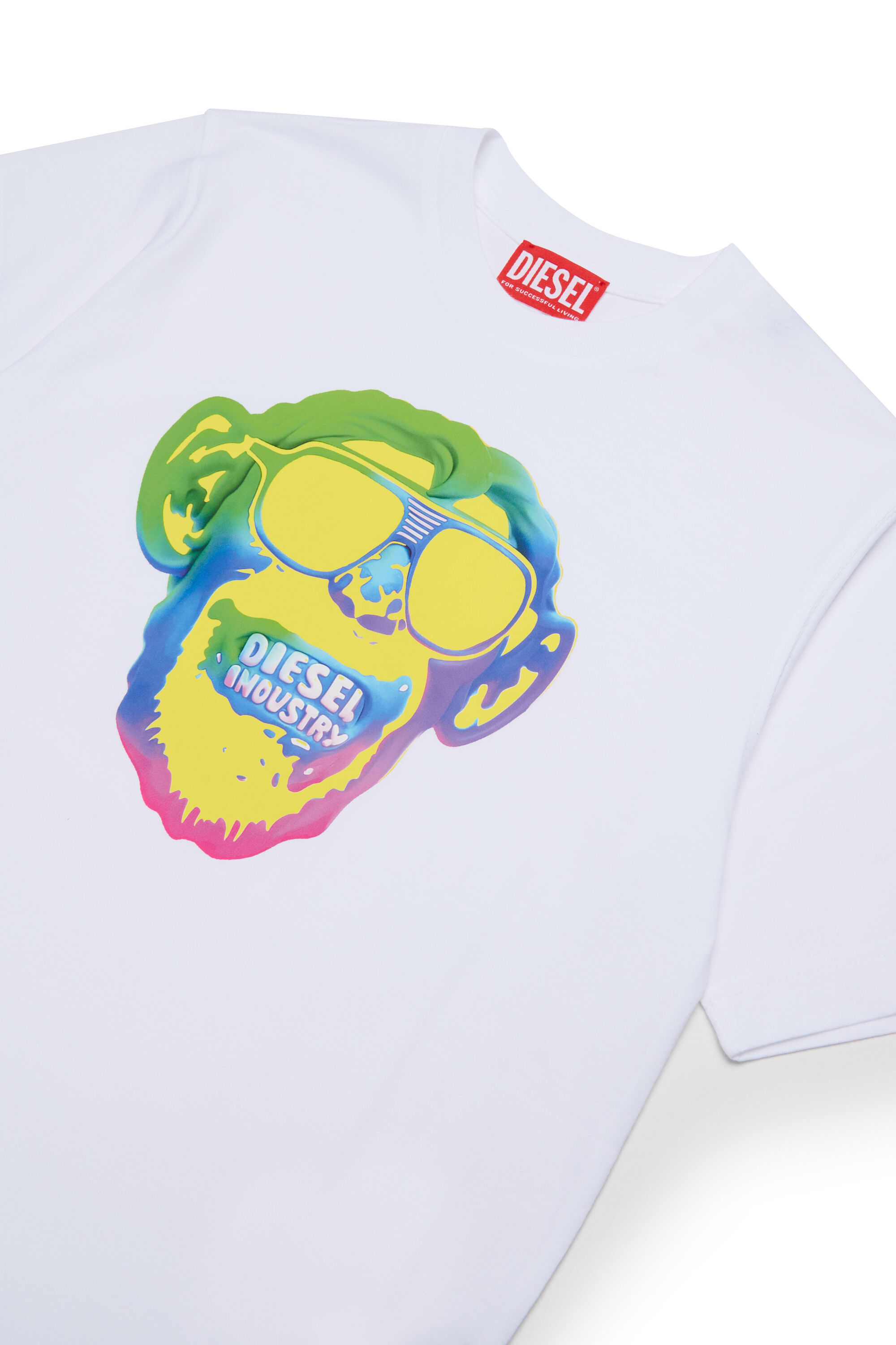 Diesel - TMONKEY OVER, Male's Tシャツ in ホワイト - 3